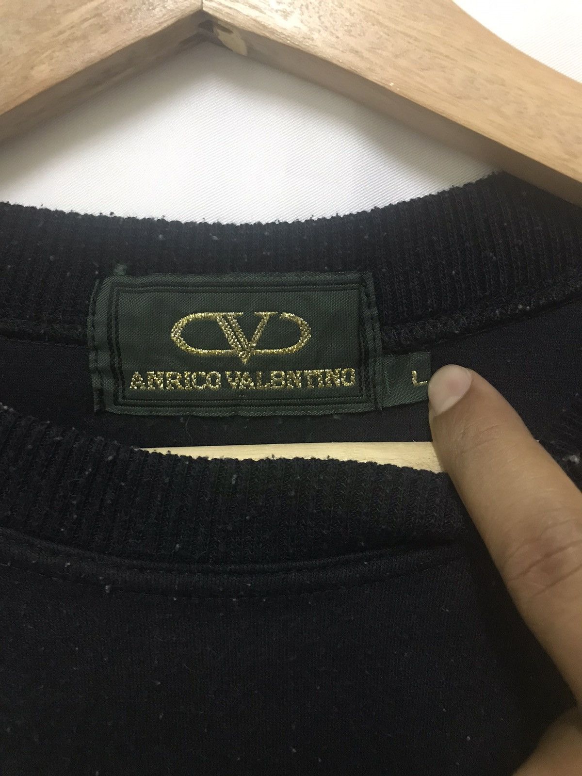 Valentino Vintage 90's Anrico Valentino Sweatshirt Size US L / EU 52-54 / 3 - 4 Thumbnail