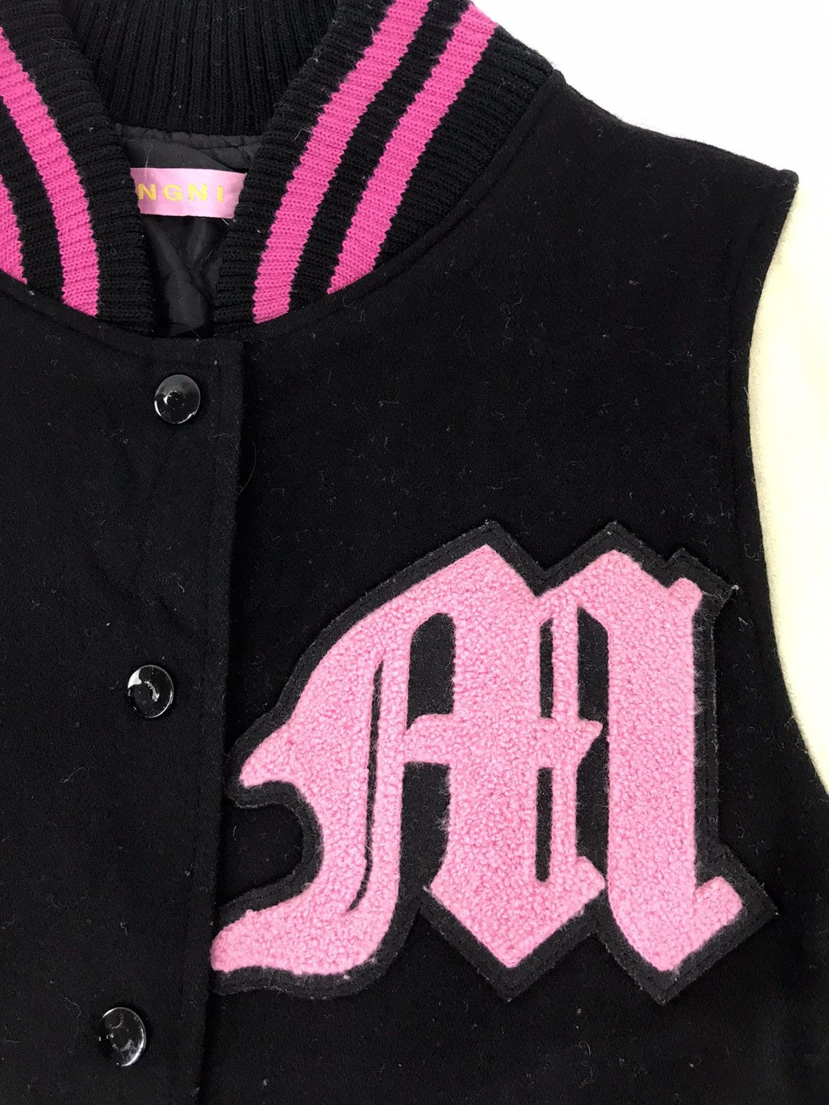 Japanese Brand Ingni Embroidery Big M Logo Varsity Jacket Stadium Size S / US 4 / IT 40 - 2 Thumbnail