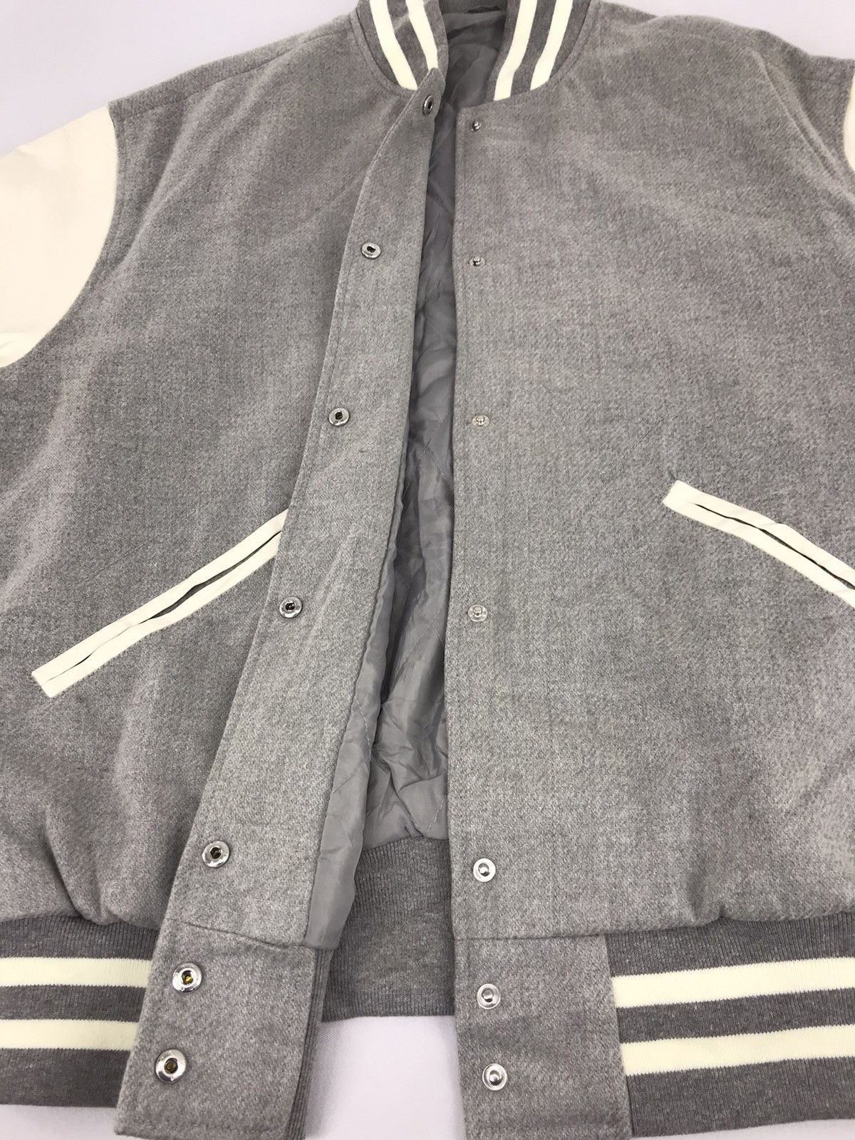 Japanese Brand Vintage Japanese Brand Simple Varsity Jacket Quilted Inner Size US XL / EU 56 / 4 - 4 Thumbnail