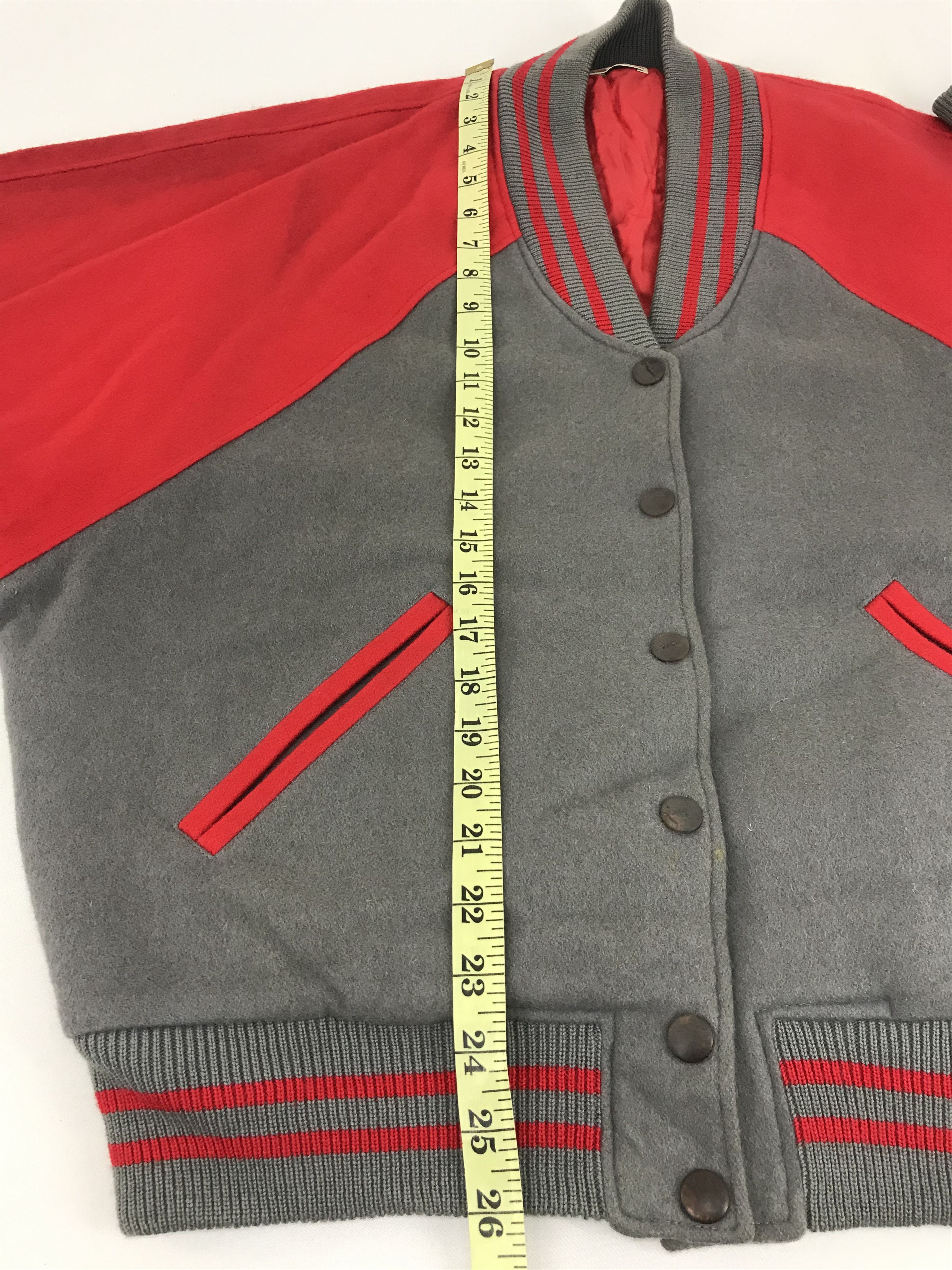 Japanese Brand Vintage 90s Kim Top Line Varsity Jacket Wool Quilted Inner Size US L / EU 52-54 / 3 - 9 Thumbnail