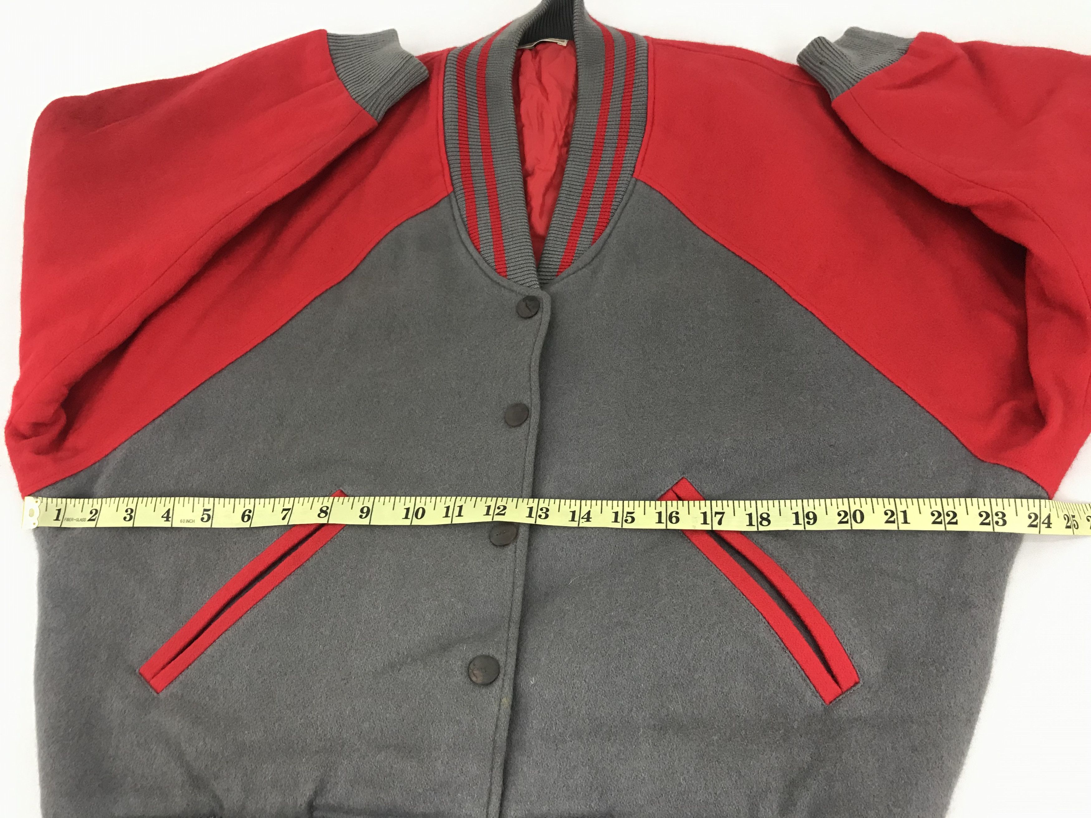 Japanese Brand Vintage 90s Kim Top Line Varsity Jacket Wool Quilted Inner Size US L / EU 52-54 / 3 - 8 Thumbnail