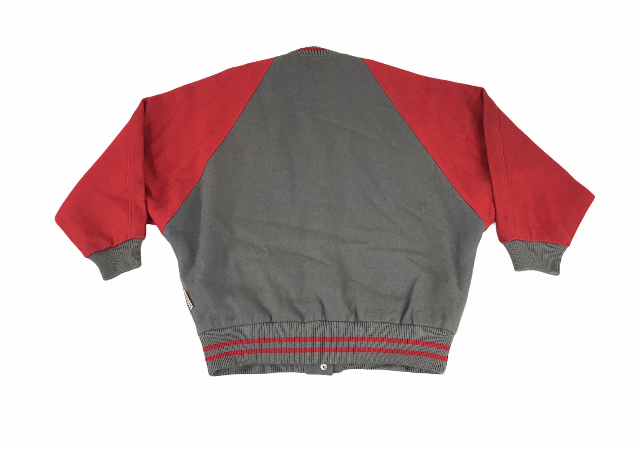 Japanese Brand Vintage 90s Kim Top Line Varsity Jacket Wool Quilted Inner Size US L / EU 52-54 / 3 - 4 Thumbnail