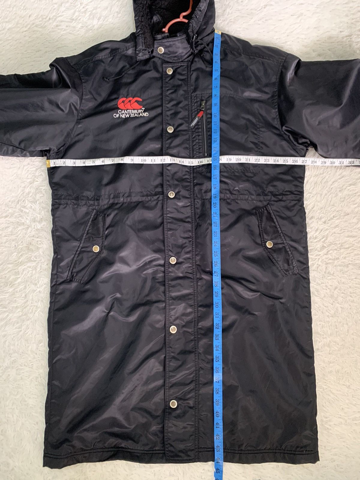 Canterbury of New Zealand × Sports Specialties × Vintage Vintage Canterbury New Zealand Long Jacket Hooded Big Logo Size US XL / EU 56 / 4 - 9 Thumbnail