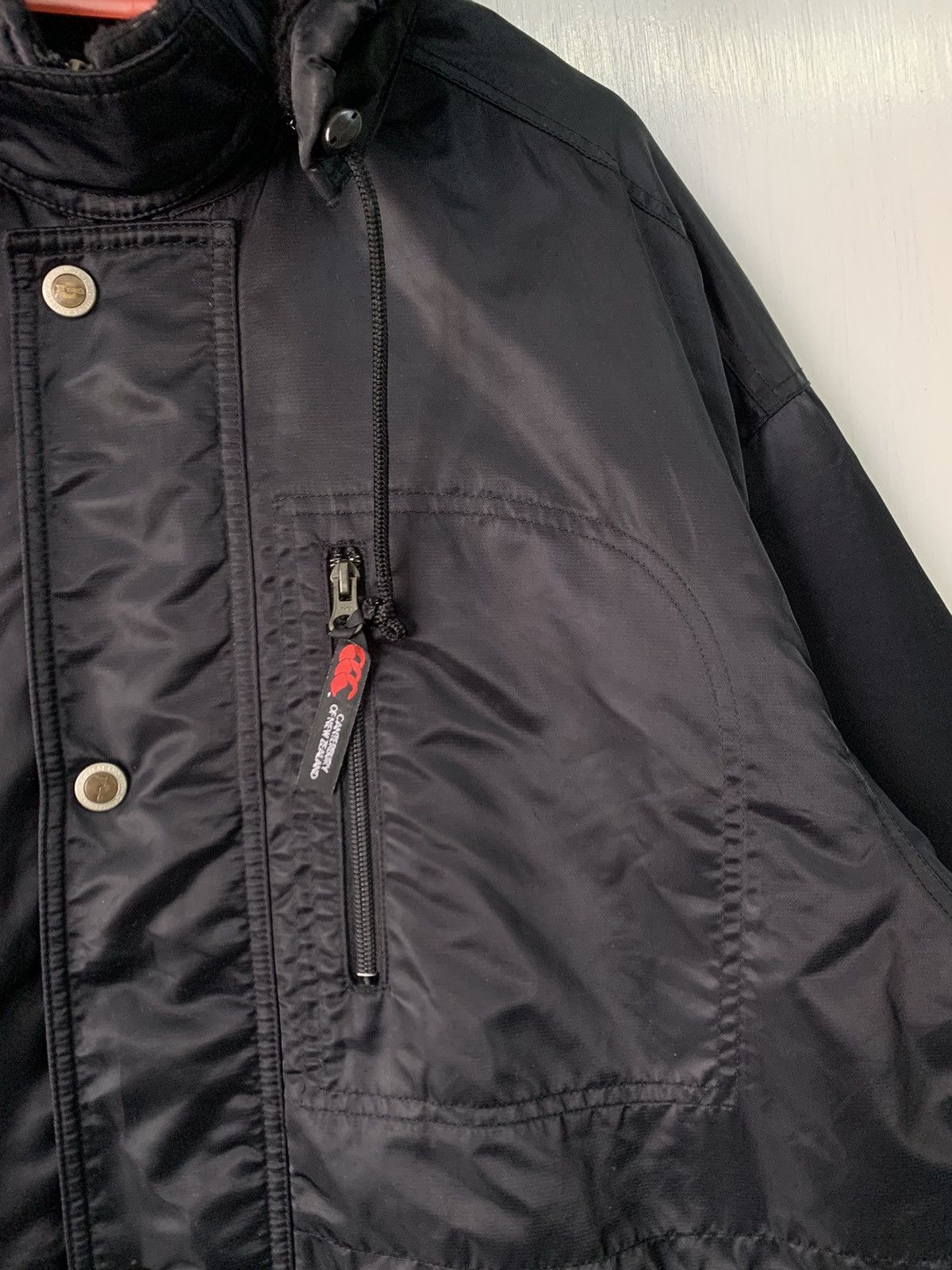 Canterbury of New Zealand × Sports Specialties × Vintage Vintage Canterbury New Zealand Long Jacket Hooded Big Logo Size US XL / EU 56 / 4 - 4 Thumbnail