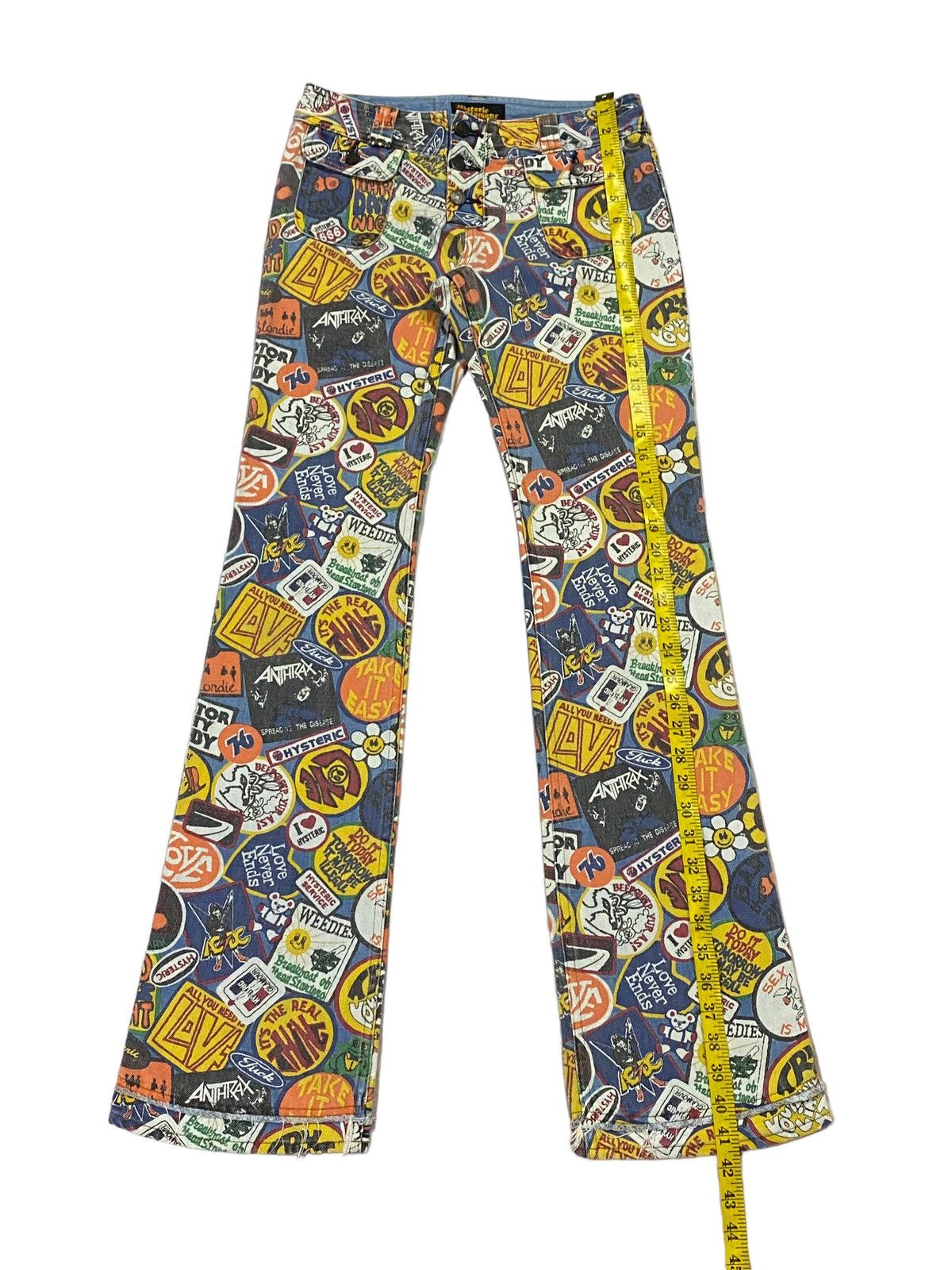 Hysteric Glamour Vintage Hysteric Glamour Over Prints Patches Flare Jeans Size 28" / US 6 / IT 42 - 5 Thumbnail