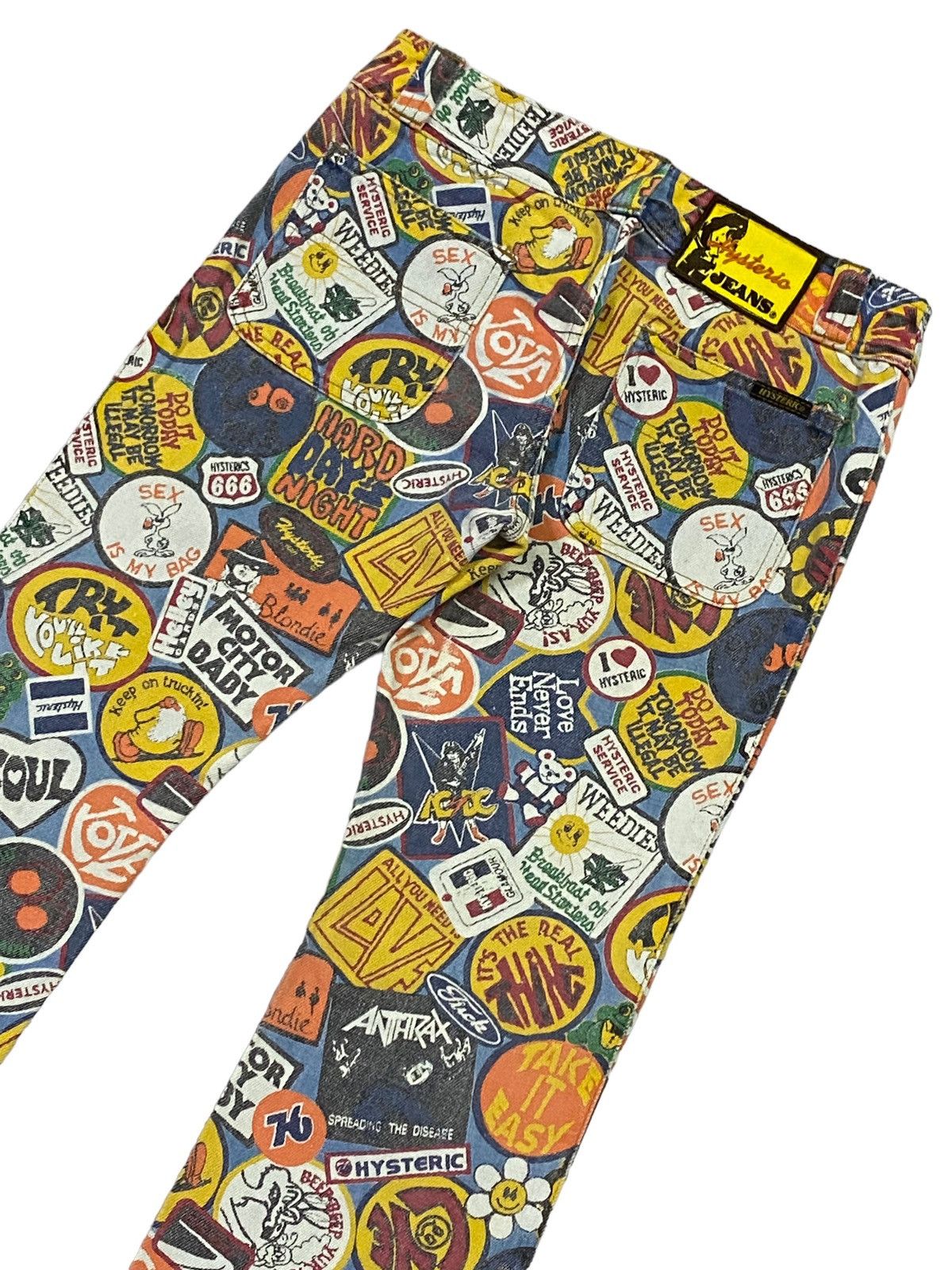 Hysteric Glamour Vintage Hysteric Glamour Over Prints Patches Flare Jeans Size 28" / US 6 / IT 42 - 16 Thumbnail