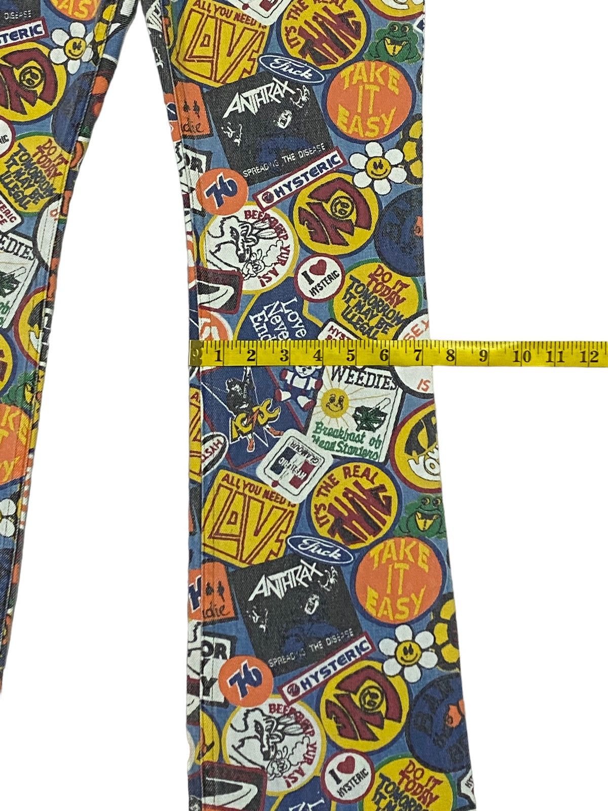 Hysteric Glamour Vintage Hysteric Glamour Over Prints Patches Flare Jeans Size 28" / US 6 / IT 42 - 8 Thumbnail