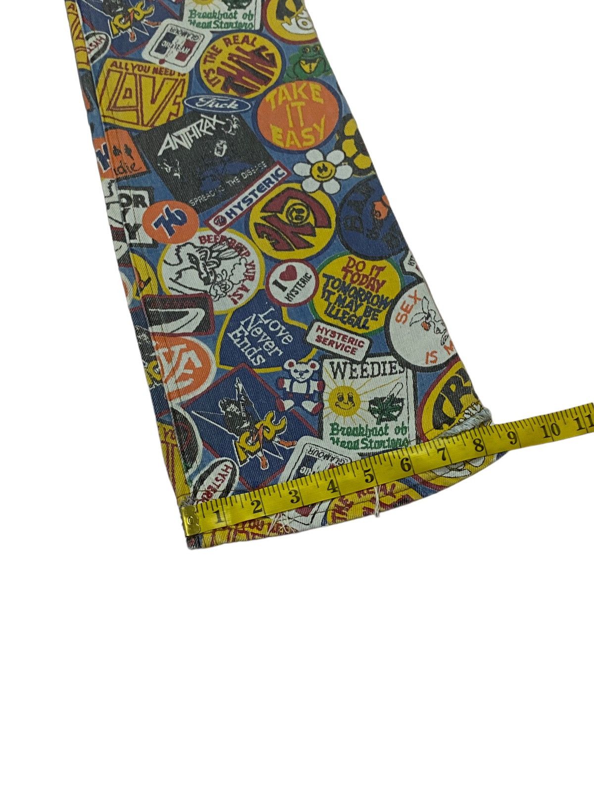 Hysteric Glamour Vintage Hysteric Glamour Over Prints Patches Flare Jeans Size 28" / US 6 / IT 42 - 9 Thumbnail