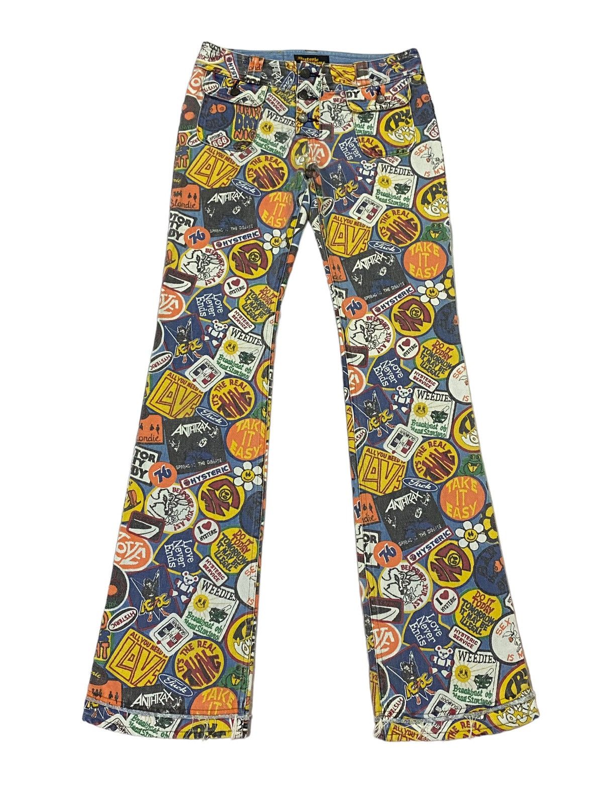 Hysteric Glamour Vintage Hysteric Glamour Over Prints Patches Flare Jeans Size 28" / US 6 / IT 42 - 1 Thumbnail