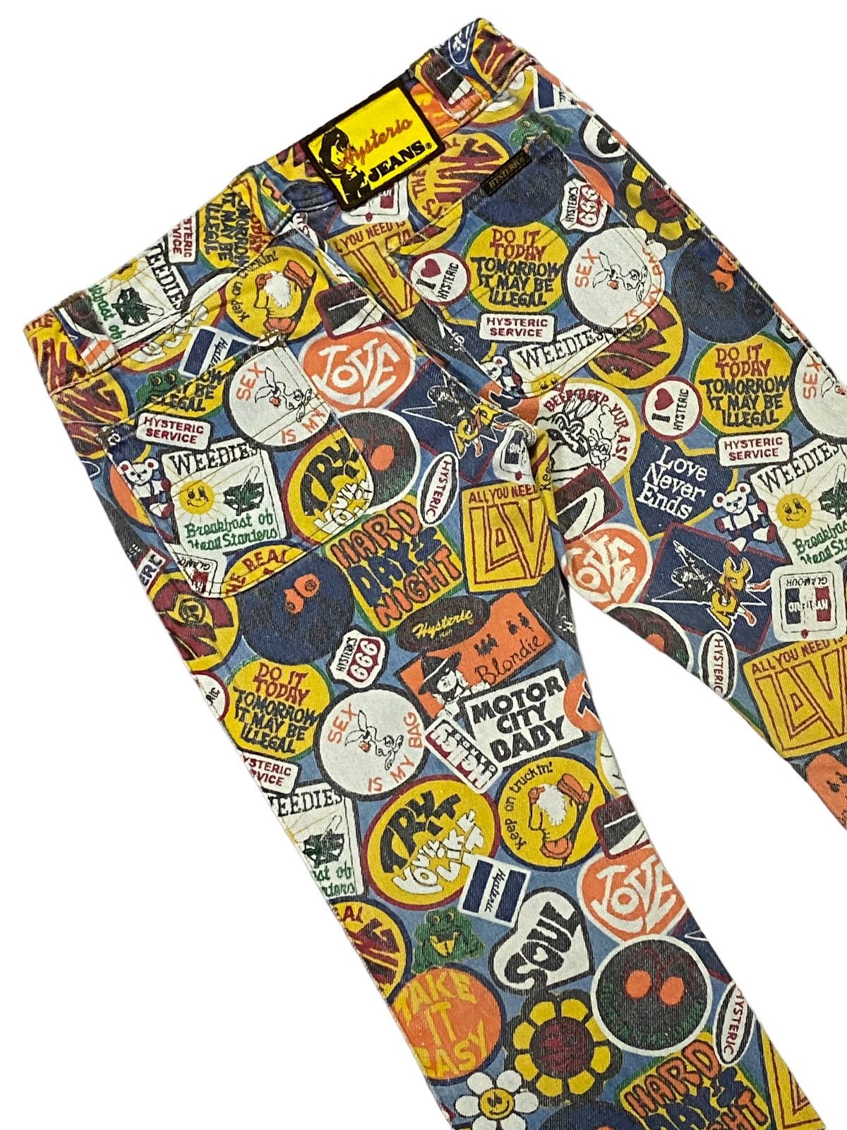 Hysteric Glamour Vintage Hysteric Glamour Over Prints Patches Flare Jeans Size 28" / US 6 / IT 42 - 17 Thumbnail