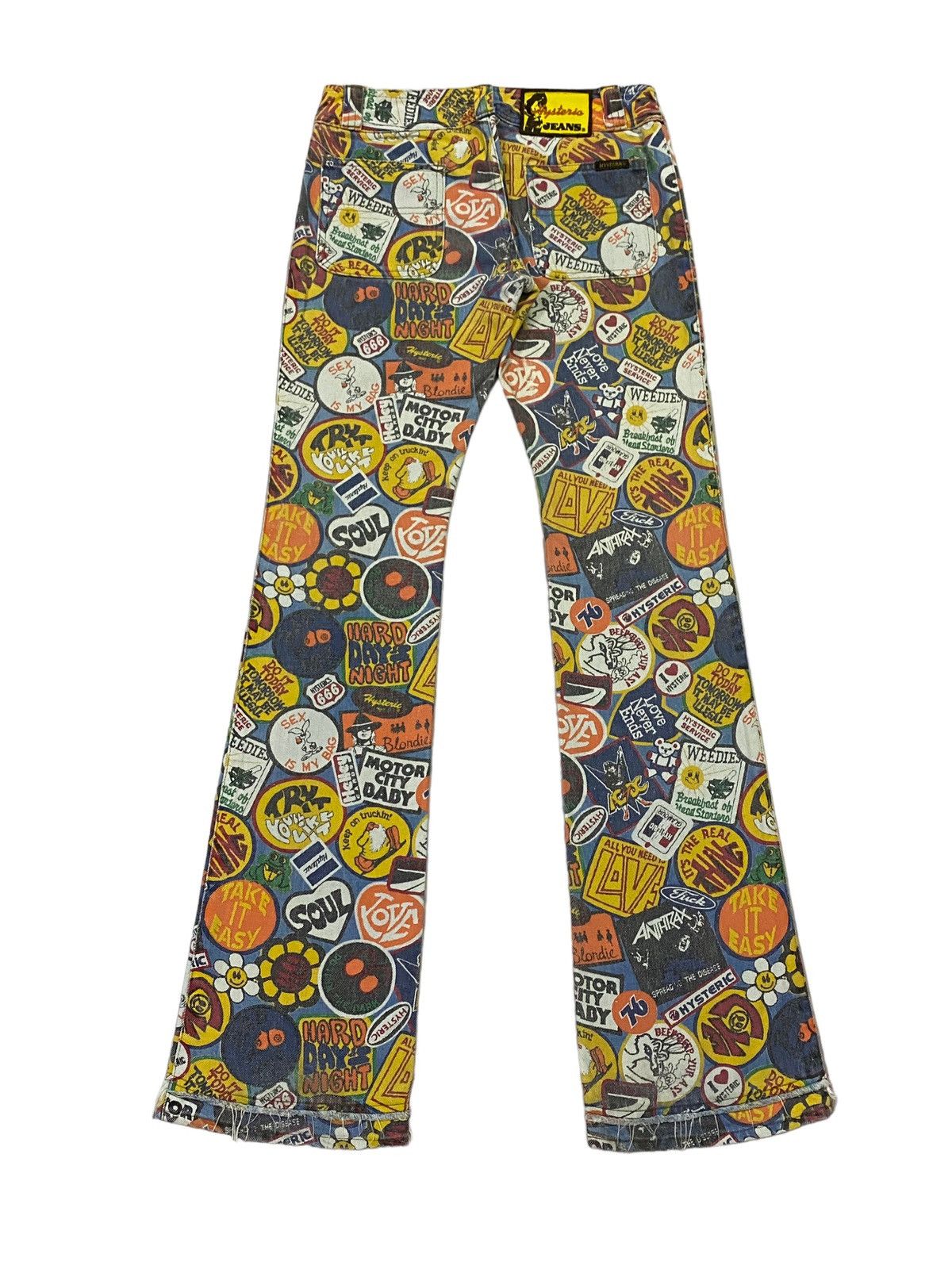 Hysteric Glamour Vintage Hysteric Glamour Over Prints Patches Flare Jeans Size 28" / US 6 / IT 42 - 2 Thumbnail