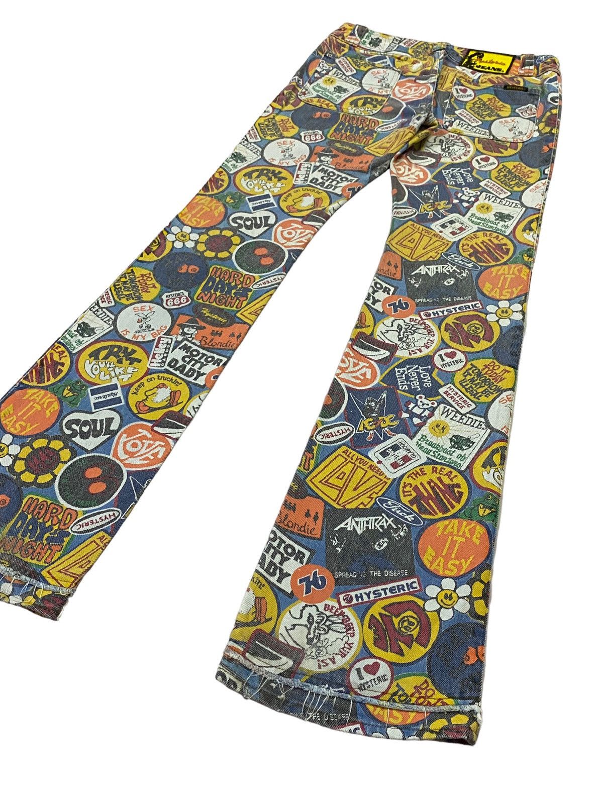 Hysteric Glamour Vintage Hysteric Glamour Over Prints Patches Flare Jeans Size 28" / US 6 / IT 42 - 21 Thumbnail