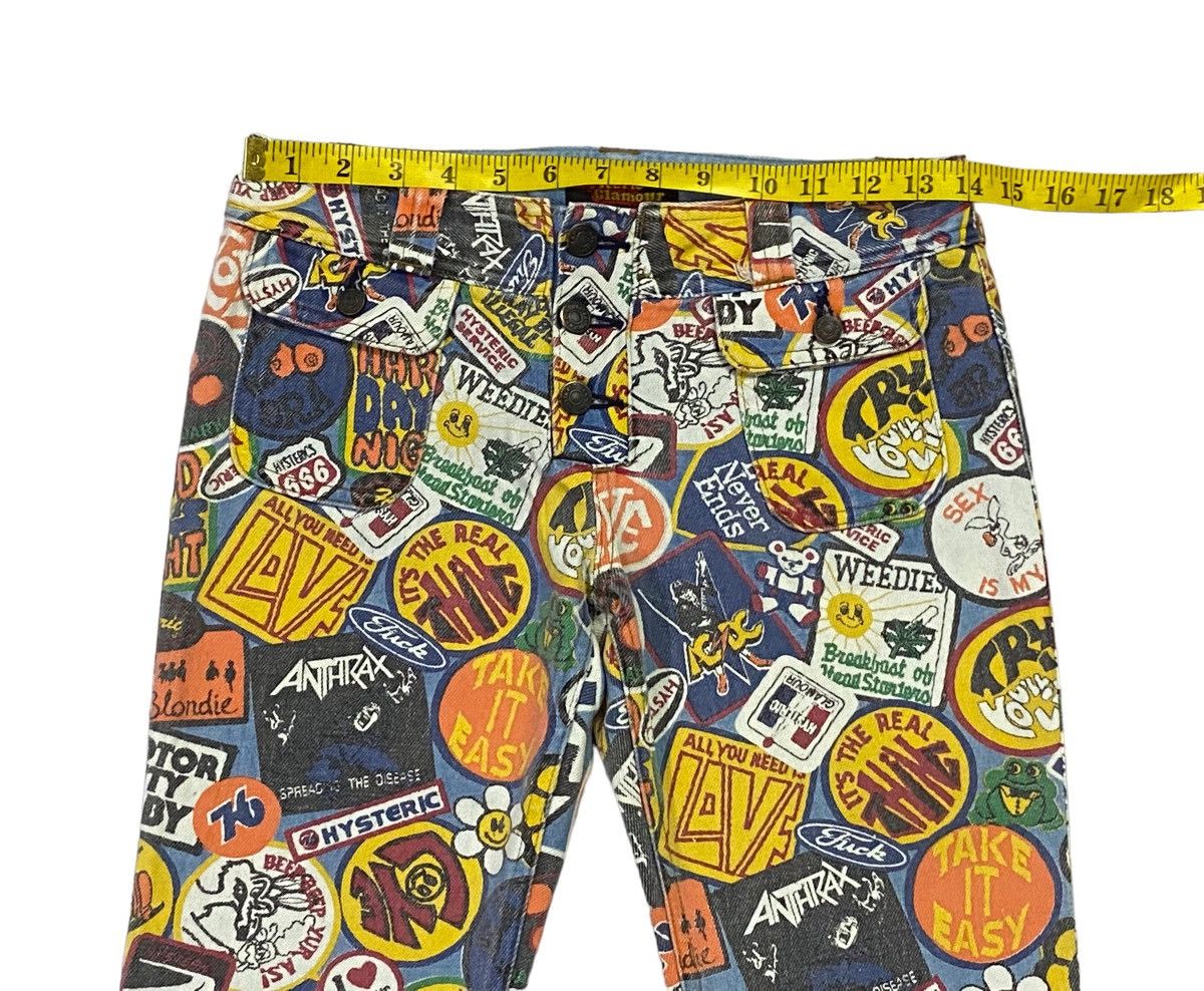 Hysteric Glamour Vintage Hysteric Glamour Over Prints Patches Flare Jeans Size 28" / US 6 / IT 42 - 3 Thumbnail