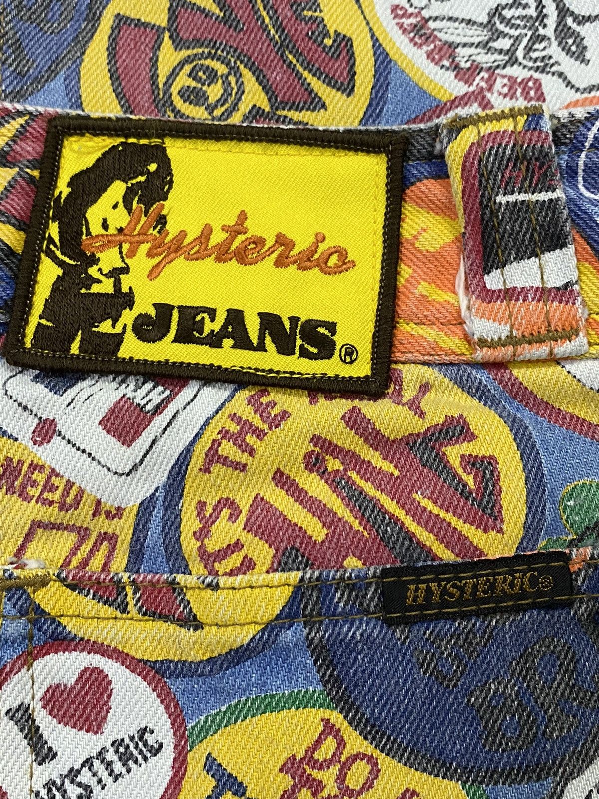 Hysteric Glamour Vintage Hysteric Glamour Over Prints Patches Flare Jeans Size 28" / US 6 / IT 42 - 13 Thumbnail