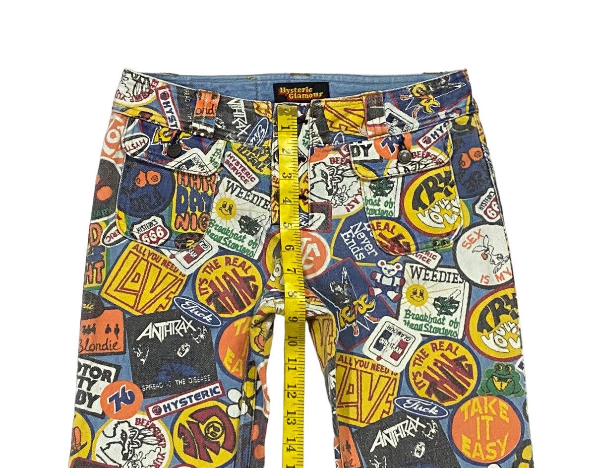 Hysteric Glamour Vintage Hysteric Glamour Over Prints Patches Flare Jeans Size 28" / US 6 / IT 42 - 4 Thumbnail