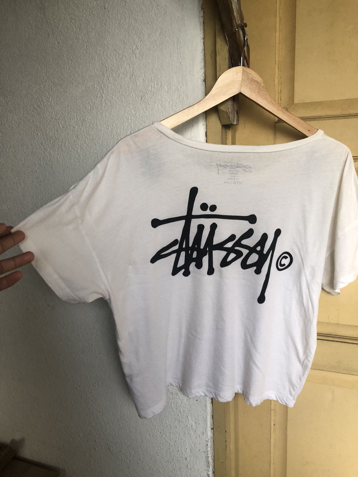 Stussy Rare❗️STUSSY Japan Big Print Crop Top Women Size M / US 6-8 / IT 42-44 - 4 Thumbnail