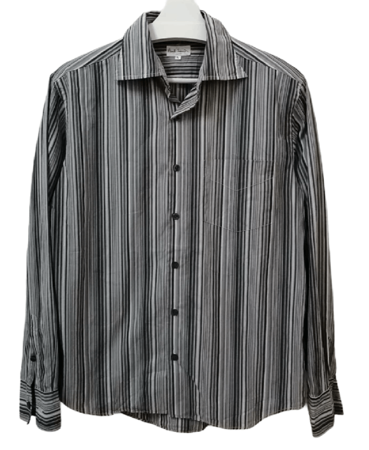 Paul Smith Striped Black Button Dress deals Shirt Size L