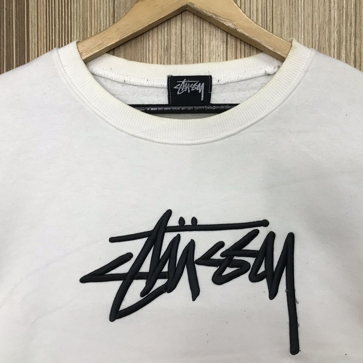 Stussy × Vintage Vintage Stussy Big Logo Spellout Sweatshirt Size US M / EU 48-50 / 2 - 3 Thumbnail