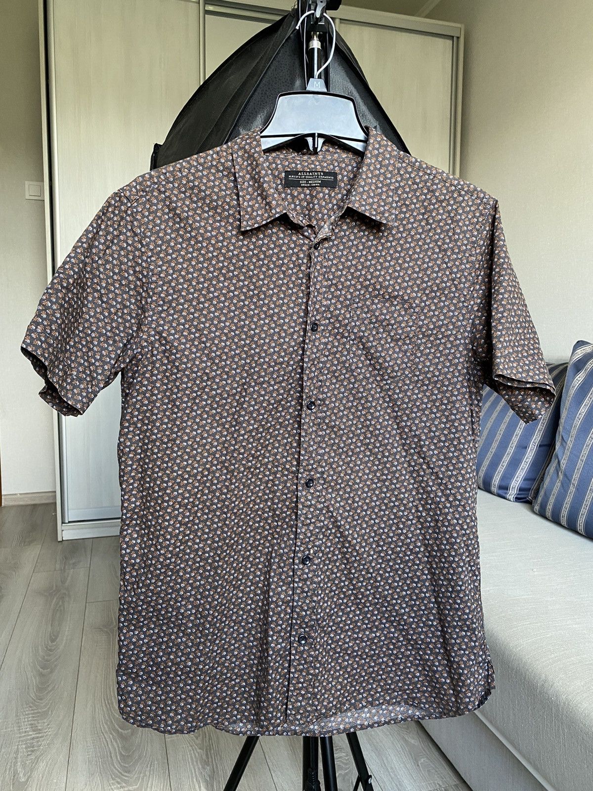 Allsaints × Vintage Allsaints shirt Hibiscus print Size US M / EU 48-50 / 2 - 1 Thumbnail