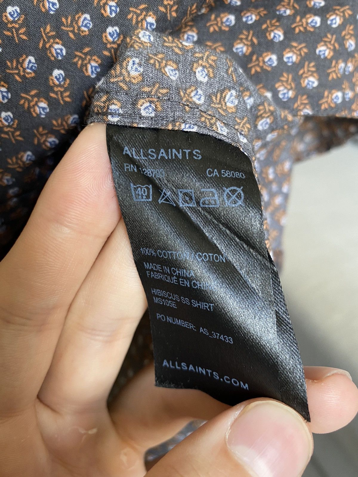 Allsaints × Vintage Allsaints shirt Hibiscus print Size US M / EU 48-50 / 2 - 5 Thumbnail