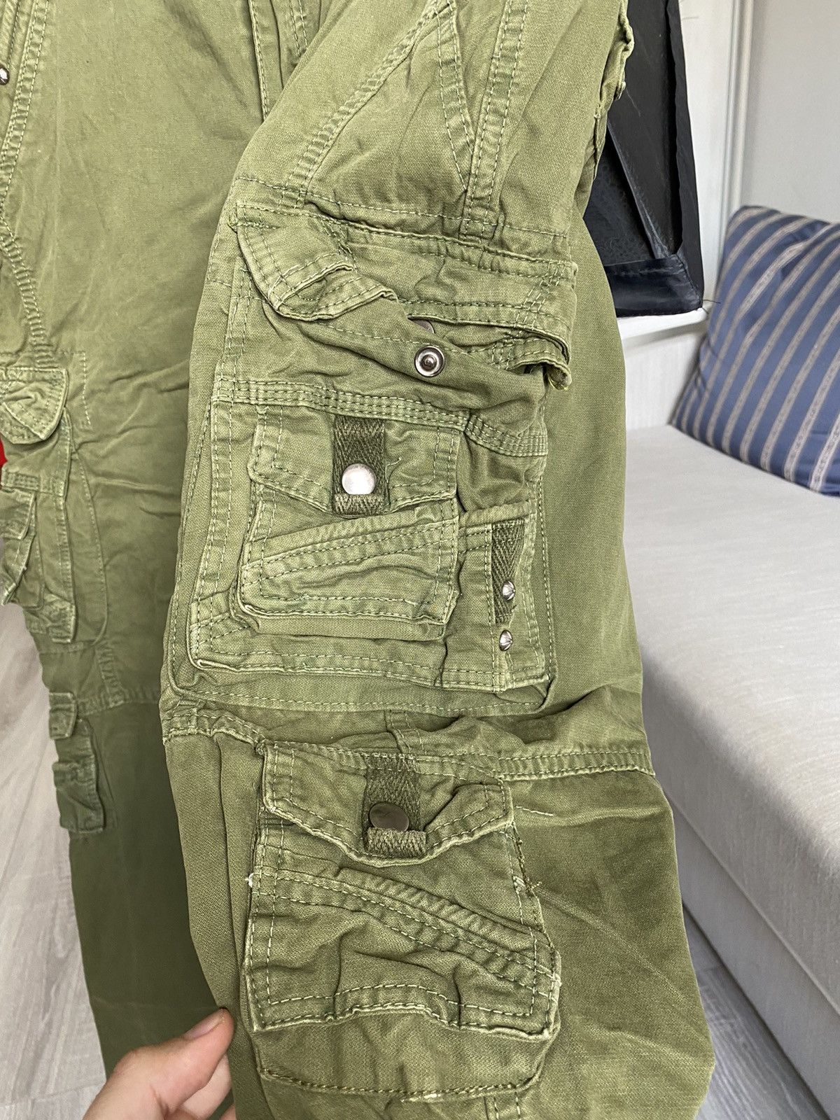 Japanese Brand × PPFM Tapered tactical cargo multi pocket bondage pants Size US 31 - 6 Thumbnail