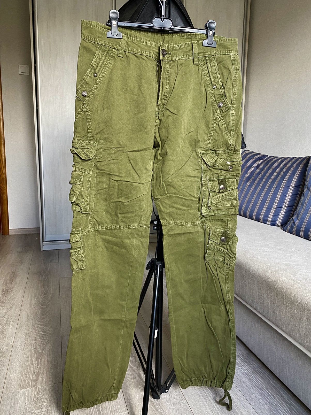 Japanese Brand × PPFM Tapered tactical cargo multi pocket bondage pants Size US 31 - 1 Thumbnail
