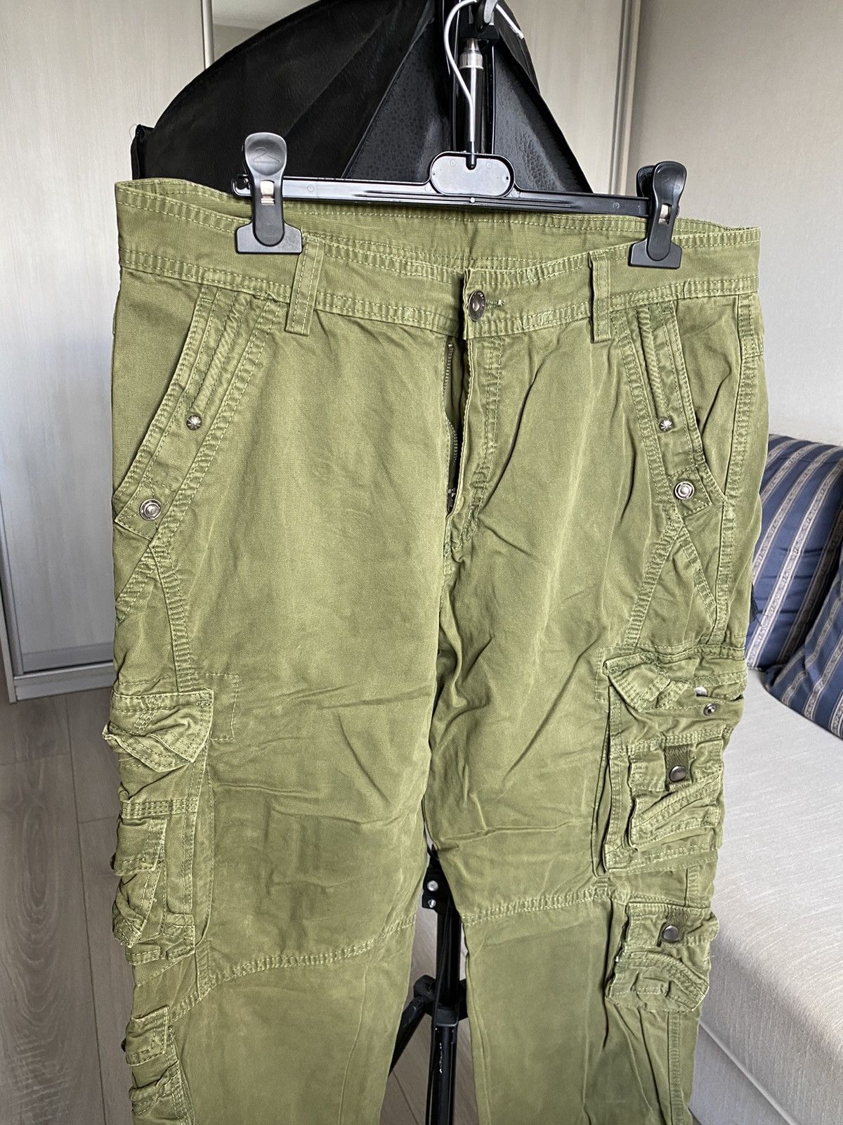 Japanese Brand × PPFM Tapered tactical cargo multi pocket bondage pants Size US 31 - 3 Thumbnail