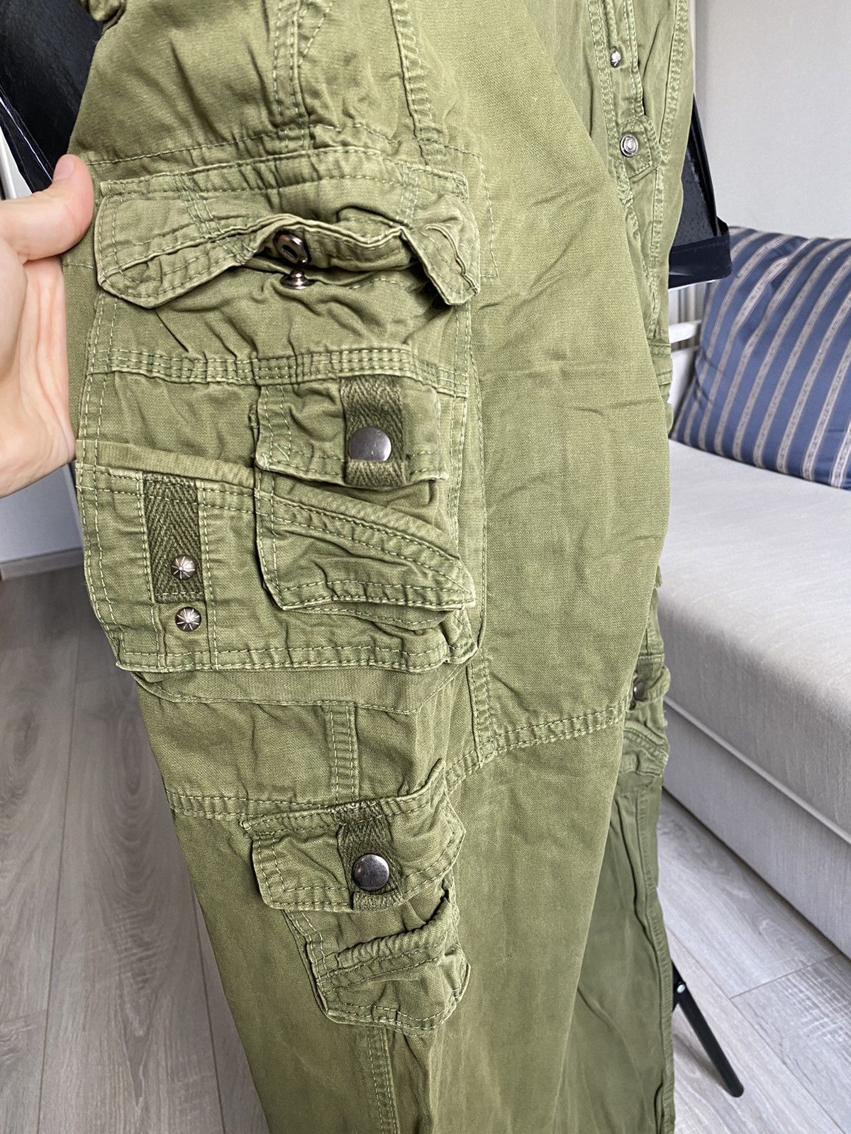 Japanese Brand × PPFM Tapered tactical cargo multi pocket bondage pants Size US 31 - 4 Thumbnail