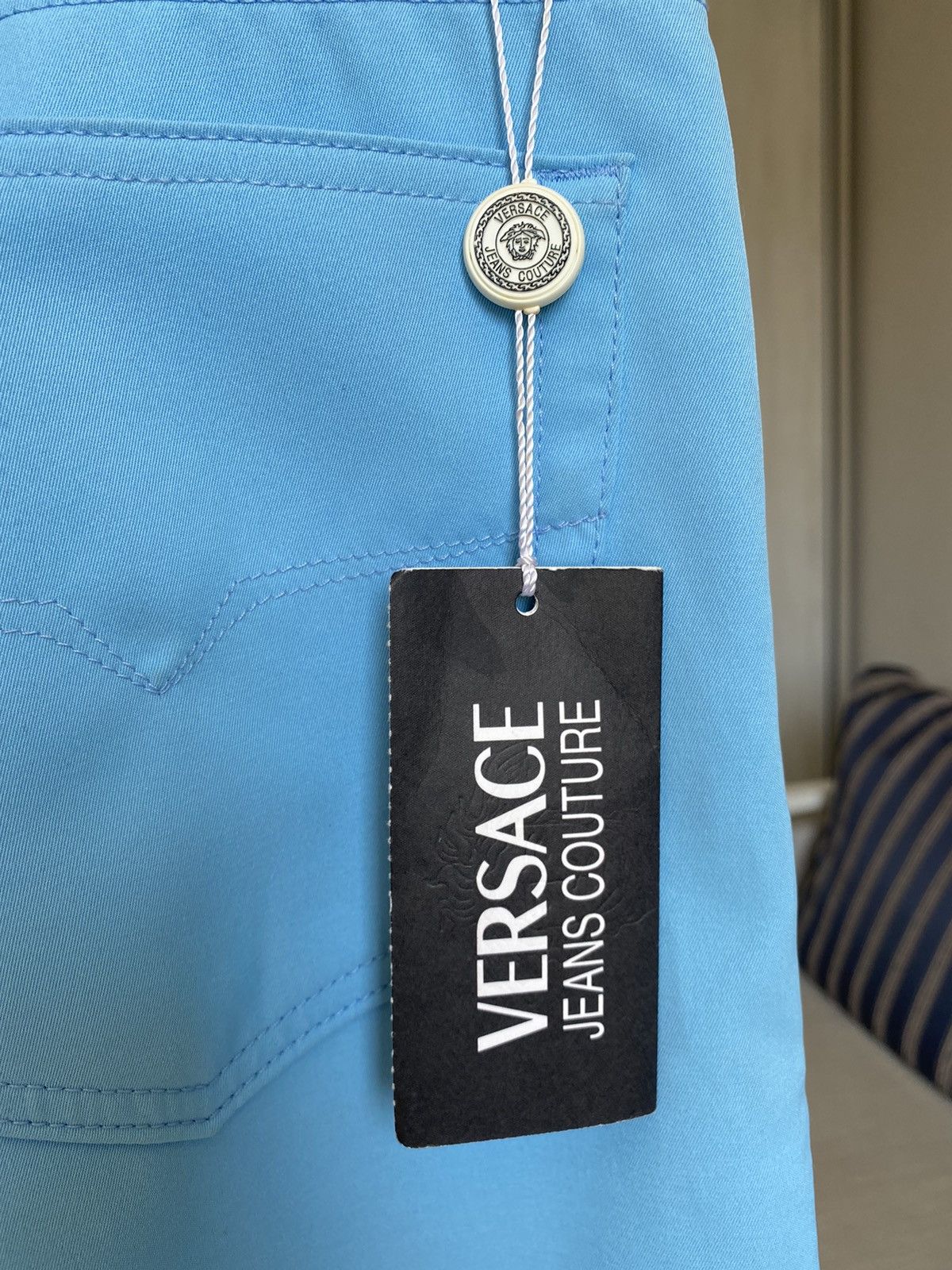 Versace × Versace Jeans Couture × Vintage Versace Casual pants denim couture straight jeans vintage Size US 32 / EU 48 - 4 Thumbnail