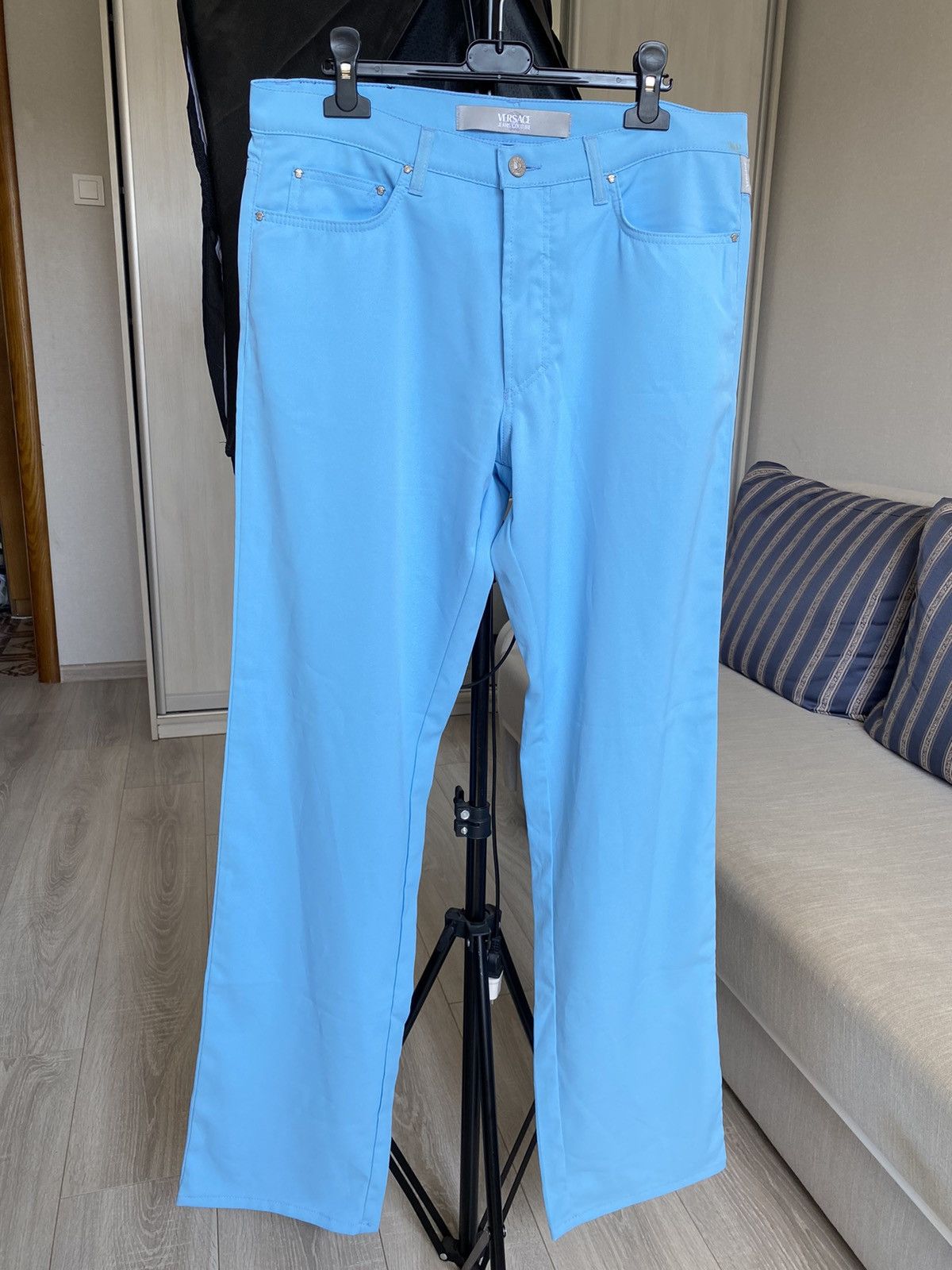 Versace × Versace Jeans Couture × Vintage Versace Casual pants denim couture straight jeans vintage Size US 32 / EU 48 - 8 Thumbnail