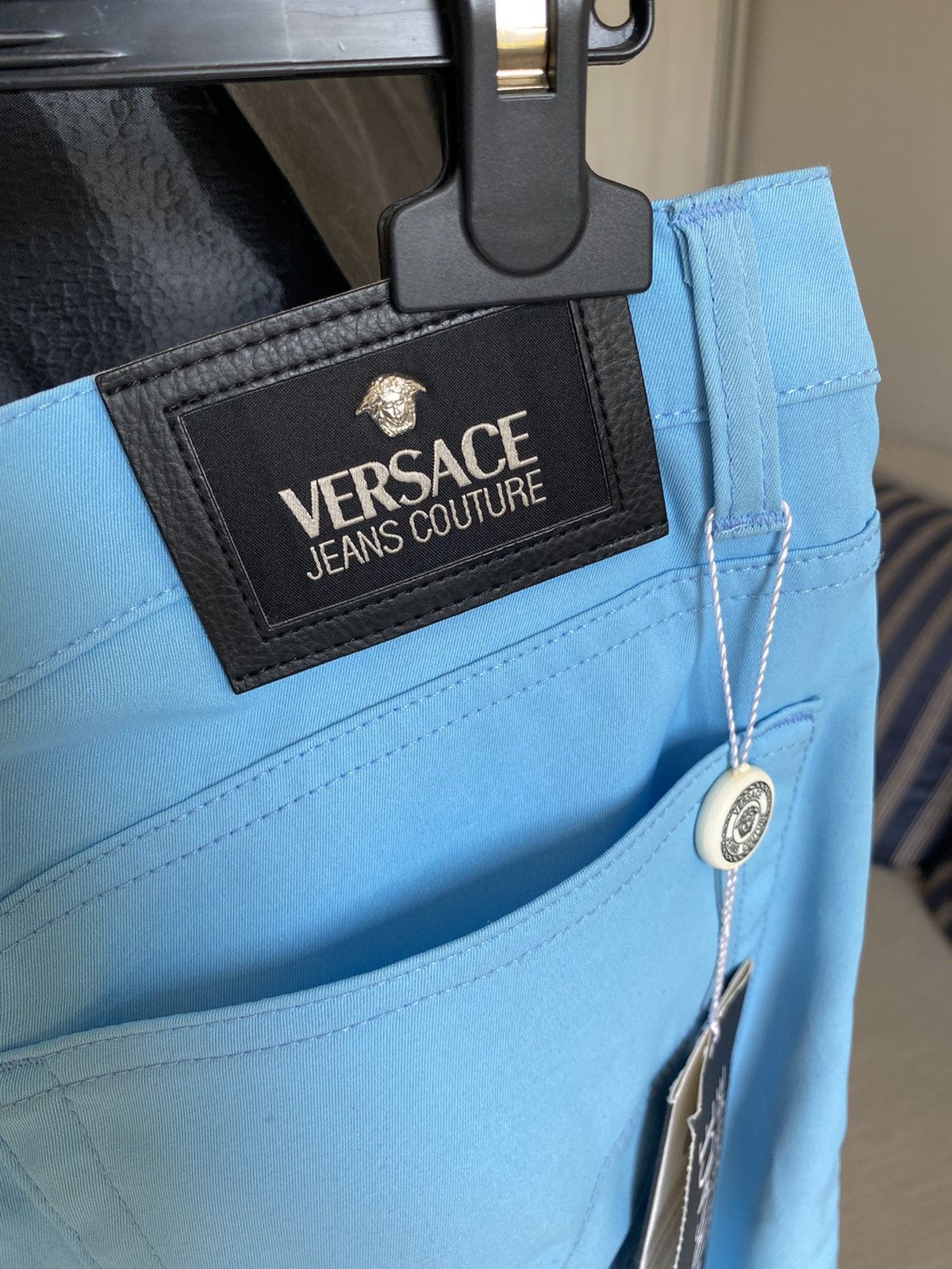Versace × Versace Jeans Couture × Vintage Versace Casual pants denim couture straight jeans vintage Size US 32 / EU 48 - 6 Thumbnail