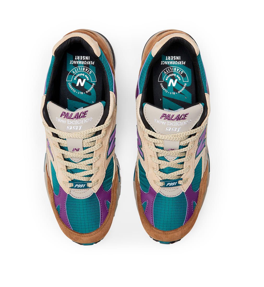 New Balance × Palace New Balance Palace 991 Tan Size US 9 / EU 42 - 3 Thumbnail