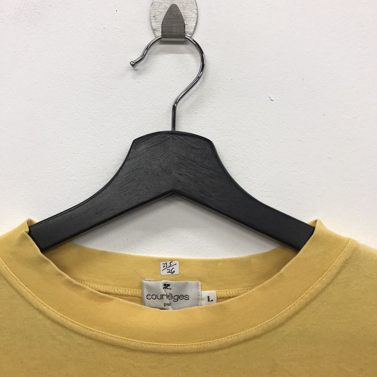 Courreges × Designer × Vintage Rare!! Vintage Courreges Paris Spellout Embroidery Tee Size US L / EU 52-54 / 3 - 3 Thumbnail