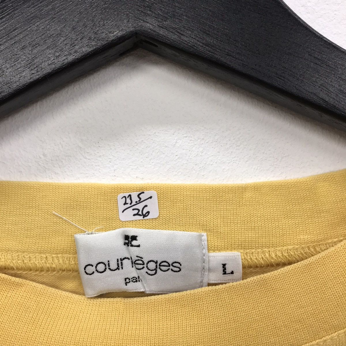 Courreges × Designer × Vintage Rare!! Vintage Courreges Paris Spellout Embroidery Tee Size US L / EU 52-54 / 3 - 13 Thumbnail
