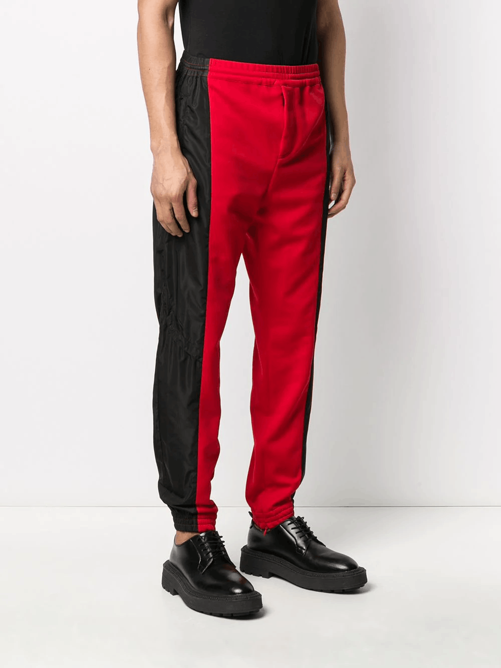 Givenchy $1375 GIVENCHY colorblock black red jogger sweat pants 34 Size US 34 / EU 50 - 1 Thumbnail