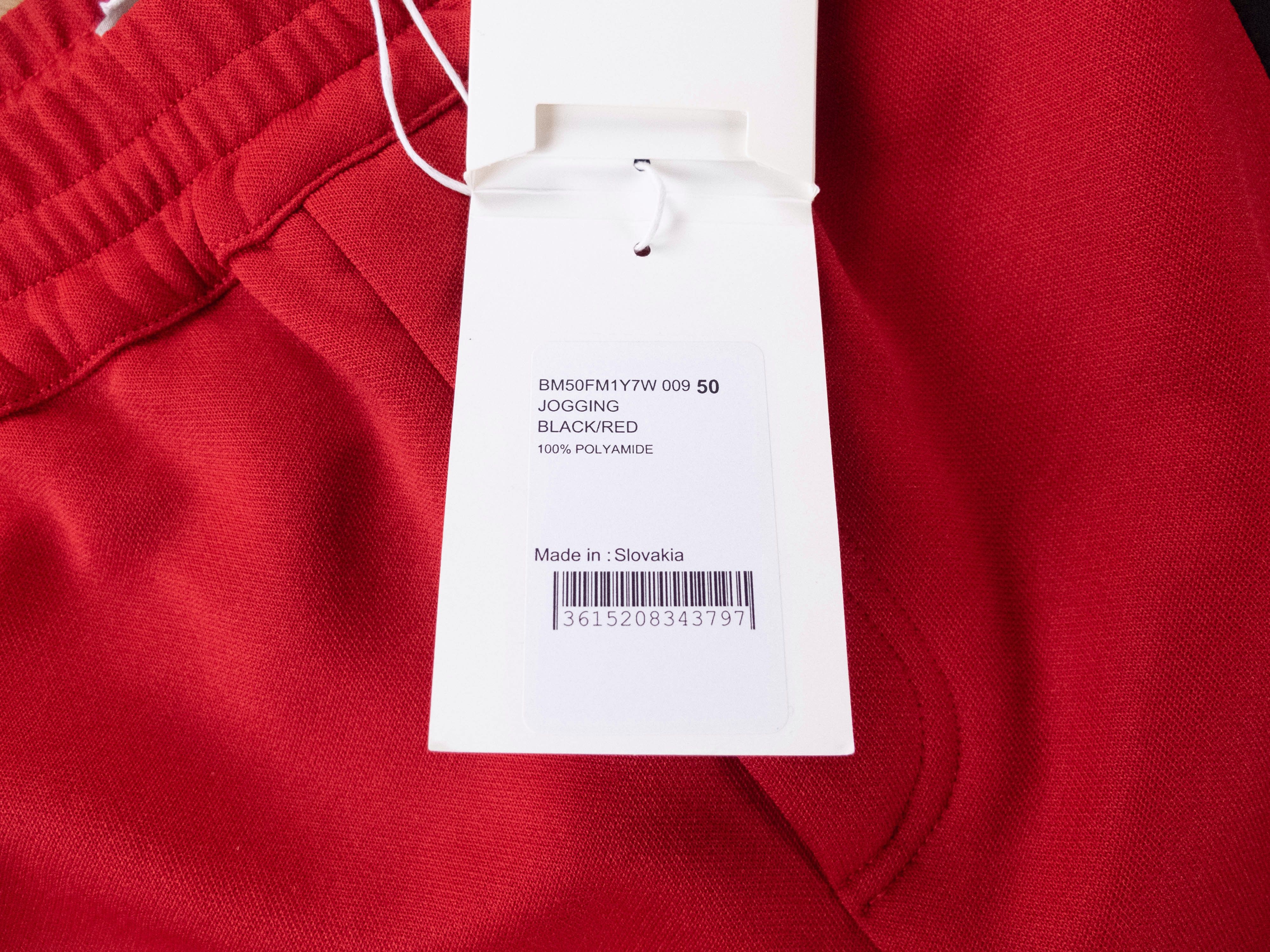 Givenchy $1375 GIVENCHY colorblock black red jogger sweat pants 34 Size US 34 / EU 50 - 5 Thumbnail