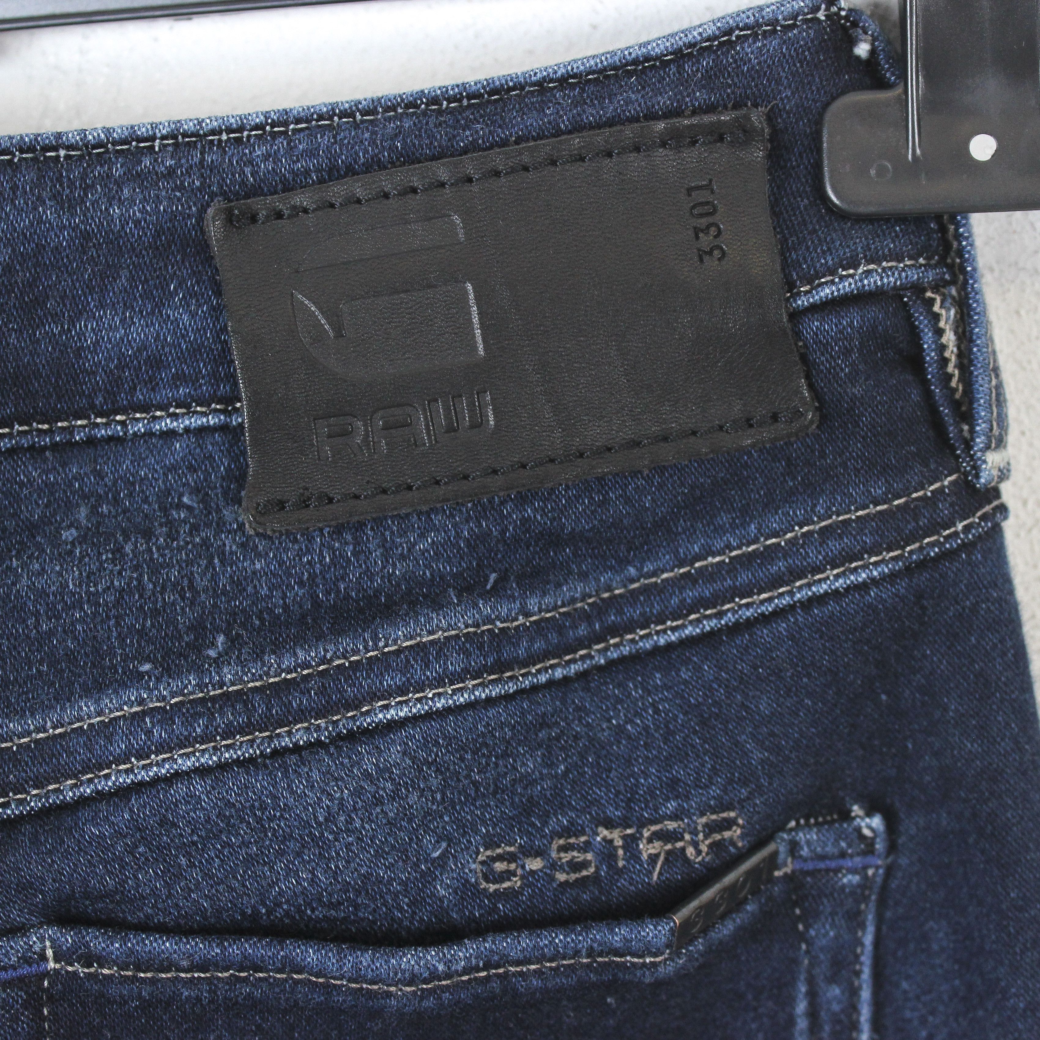 G-Star 3301 Womens W26 L28 Slim Straight Jeans Denim Pants Trousers Size 26" / US 2 / IT 38 - 5 Thumbnail