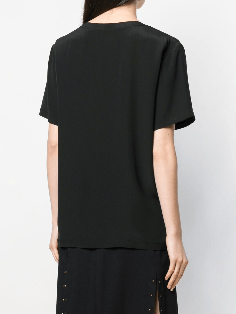 Givenchy GIVENCHY black white stripe silk blouse t-shirt top 4 36 Size XS / US 0-2 / IT 36-38 - 4 Thumbnail