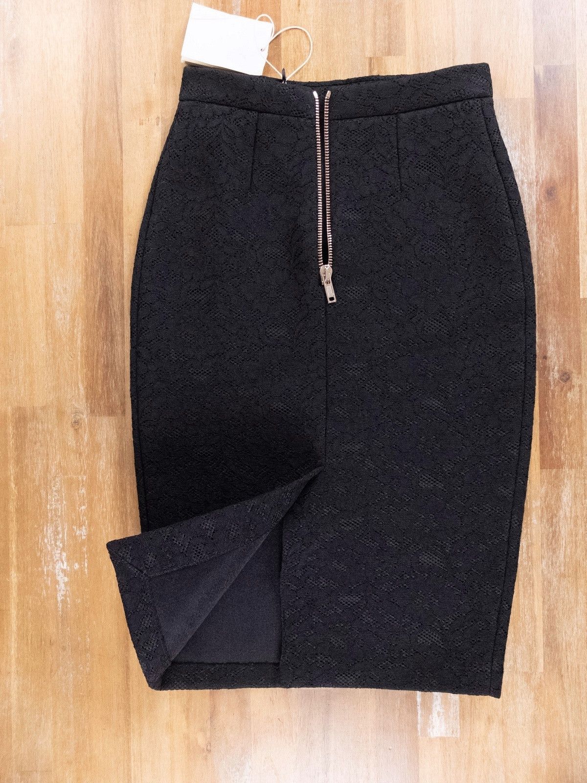 Givenchy GIVENCHY Jupe Courte black lace knee length skirt 4 US / 36 Size 26" / US 2 / IT 38 - 13 Thumbnail
