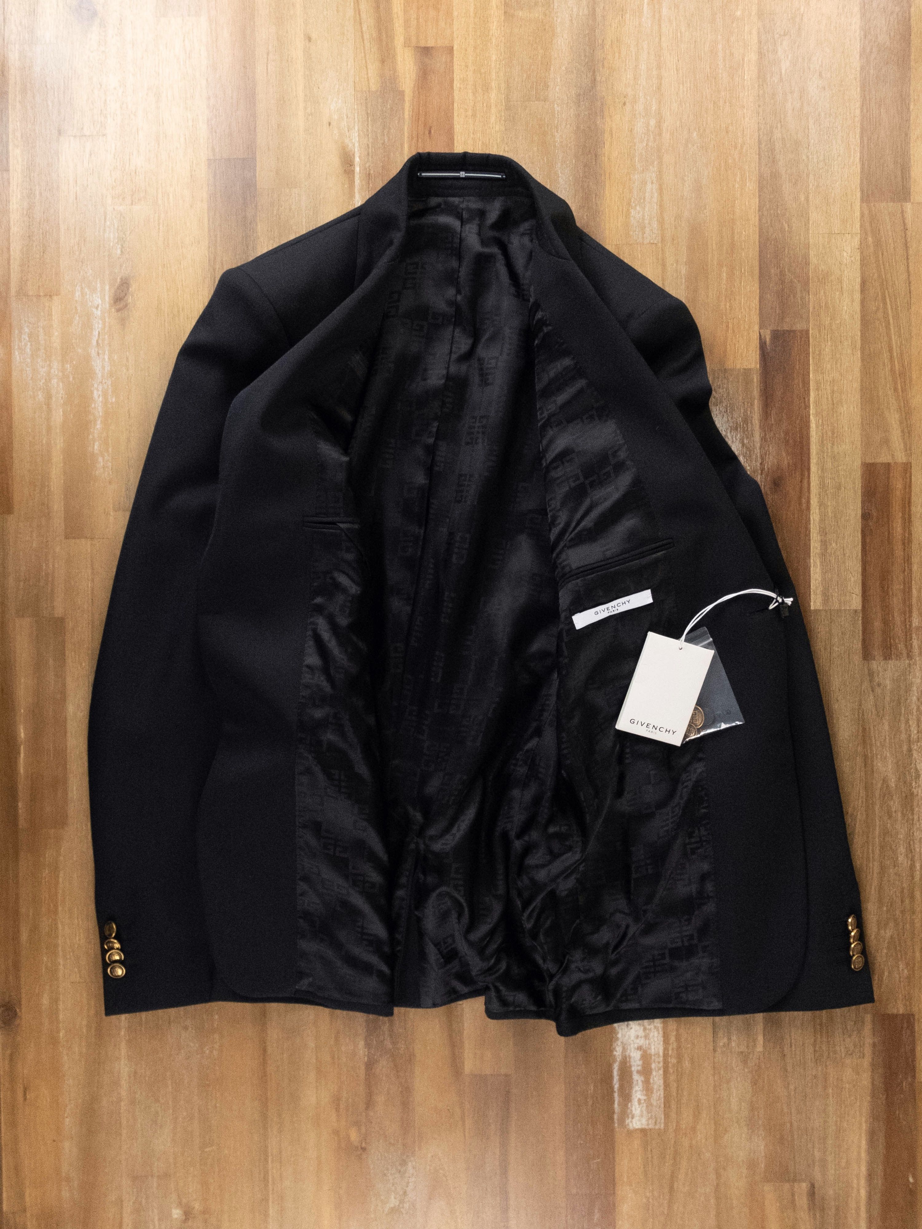 Givenchy $1560 GIVENCHY slim black blazer jacket 4G buttons Size 38 Size 38R - 7 Thumbnail