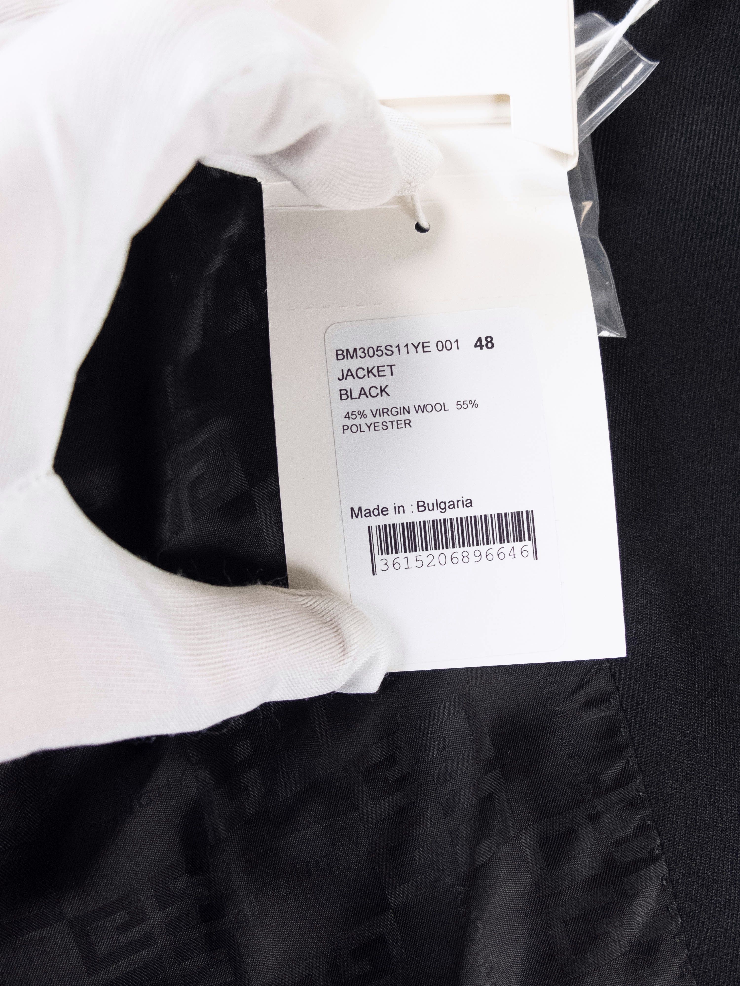 Givenchy $1560 GIVENCHY slim black blazer jacket 4G buttons Size 38 Size 38R - 9 Thumbnail