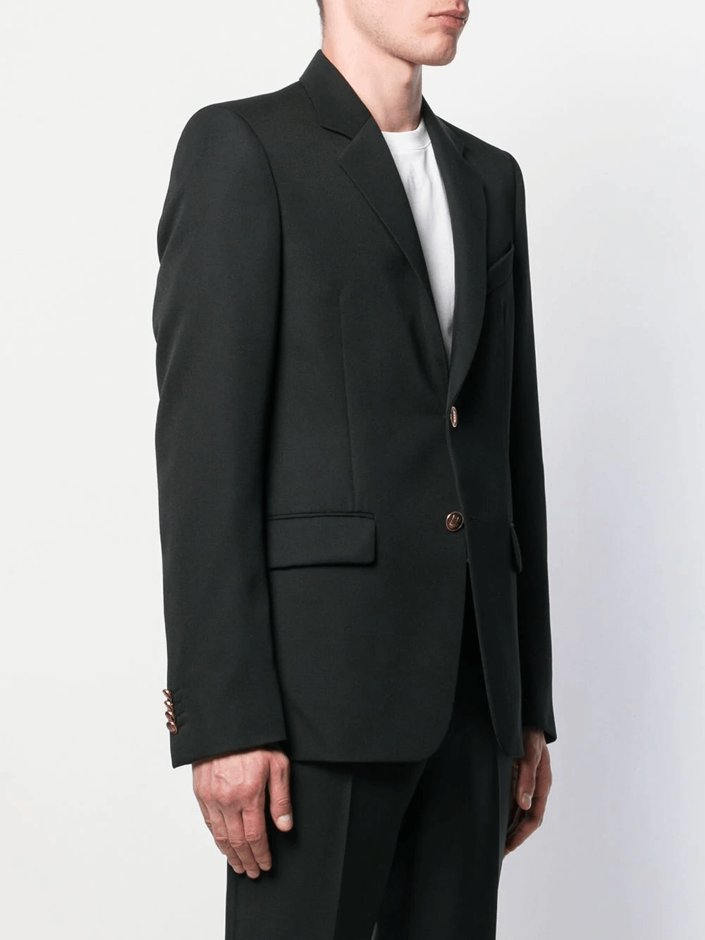 Givenchy $1560 GIVENCHY slim black blazer jacket 4G buttons Size 38 Size 38R - 2 Thumbnail