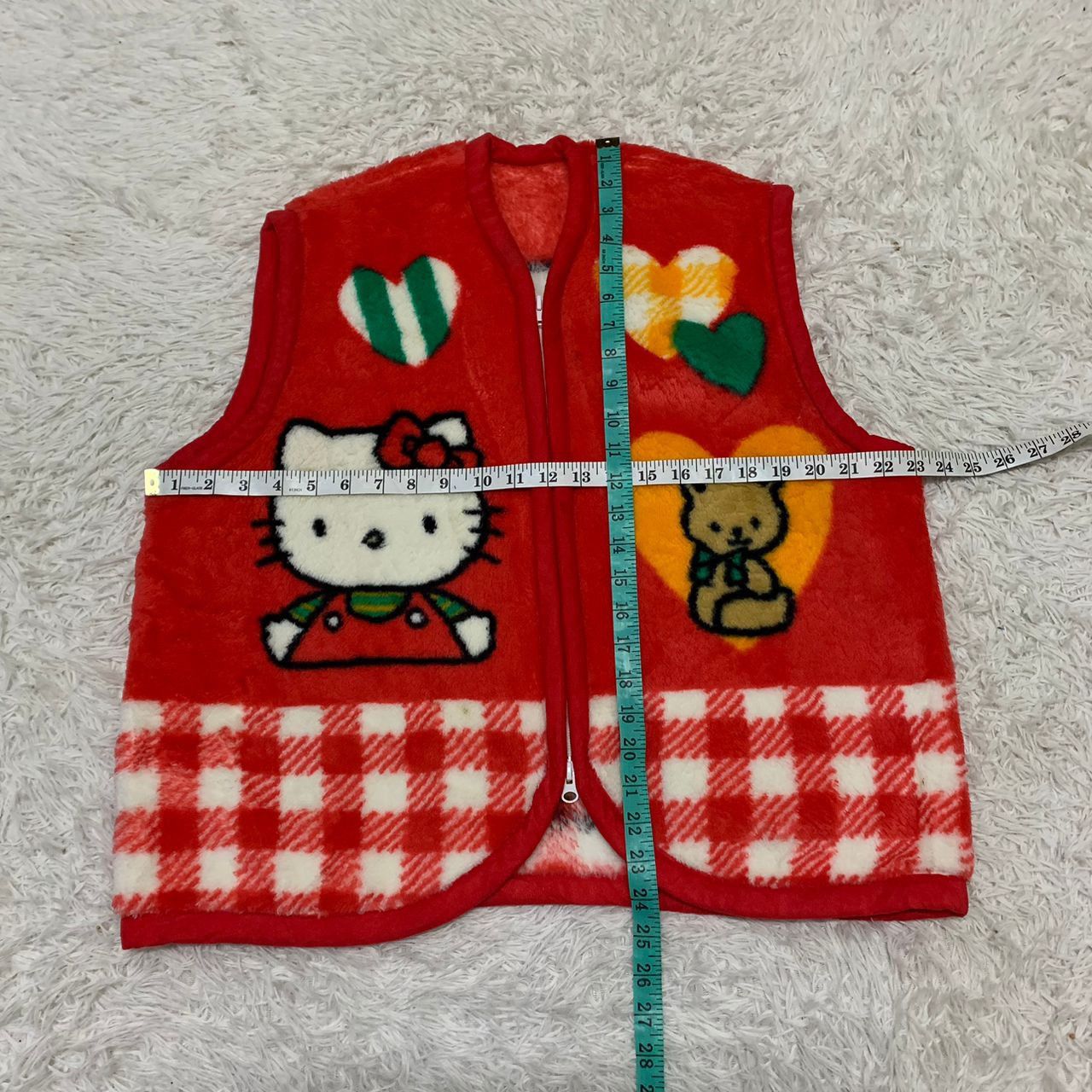 Anime Vtg Sanrio 76,98 Hello Kitty Fleece Vest Made in Japan Size US M / EU 48-50 / 2 - 7 Thumbnail