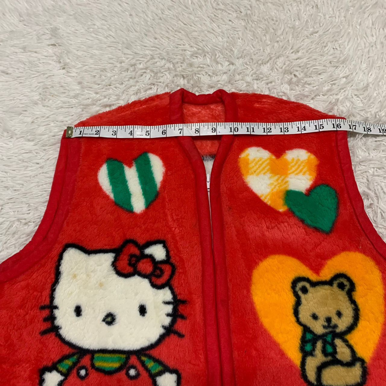 Anime Vtg Sanrio 76,98 Hello Kitty Fleece Vest Made in Japan Size US M / EU 48-50 / 2 - 8 Thumbnail