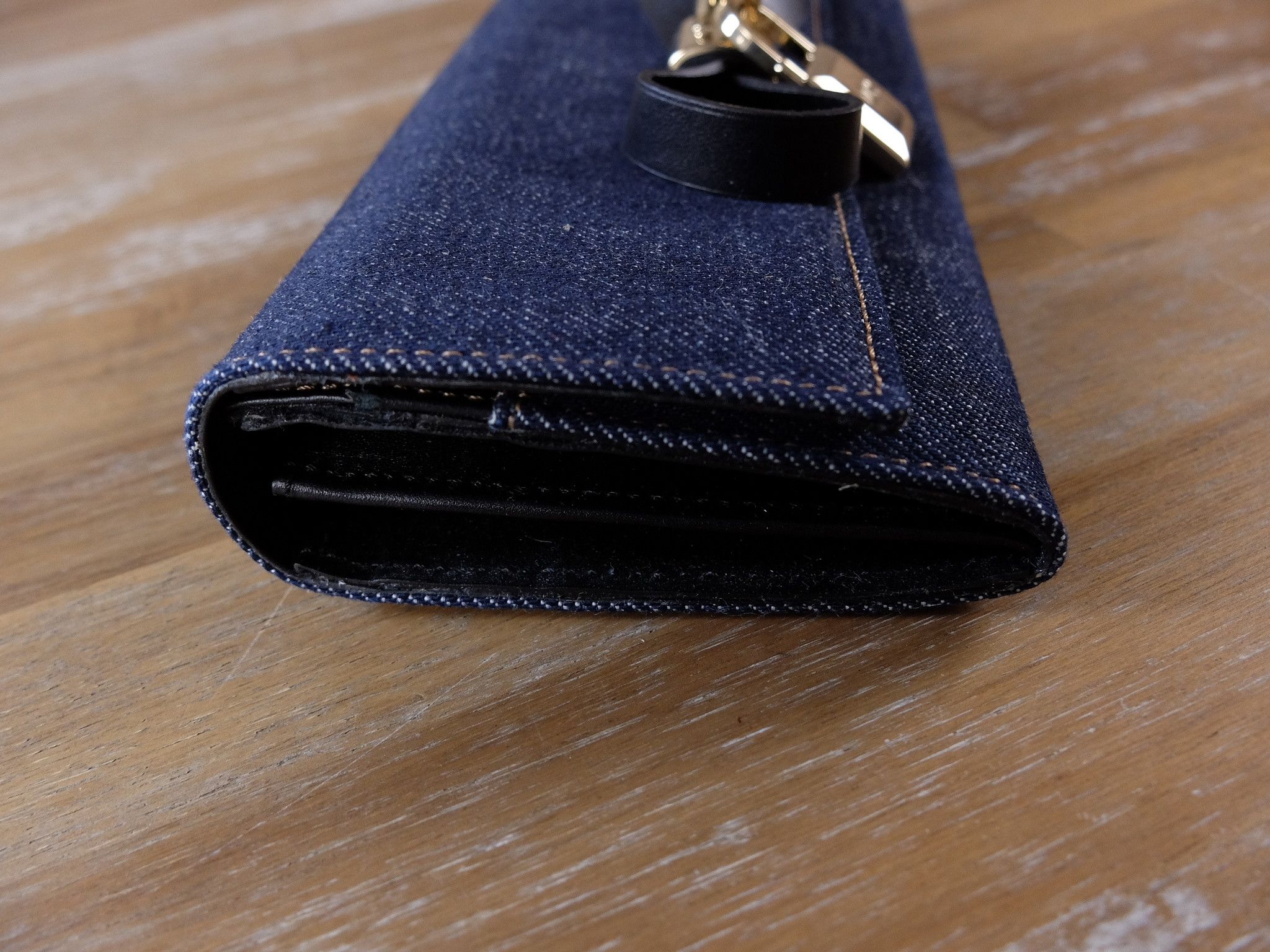 Dsquared2 DSQUARED2 blue denim continental padlock flap wallet jean Size ONE SIZE - 3 Thumbnail