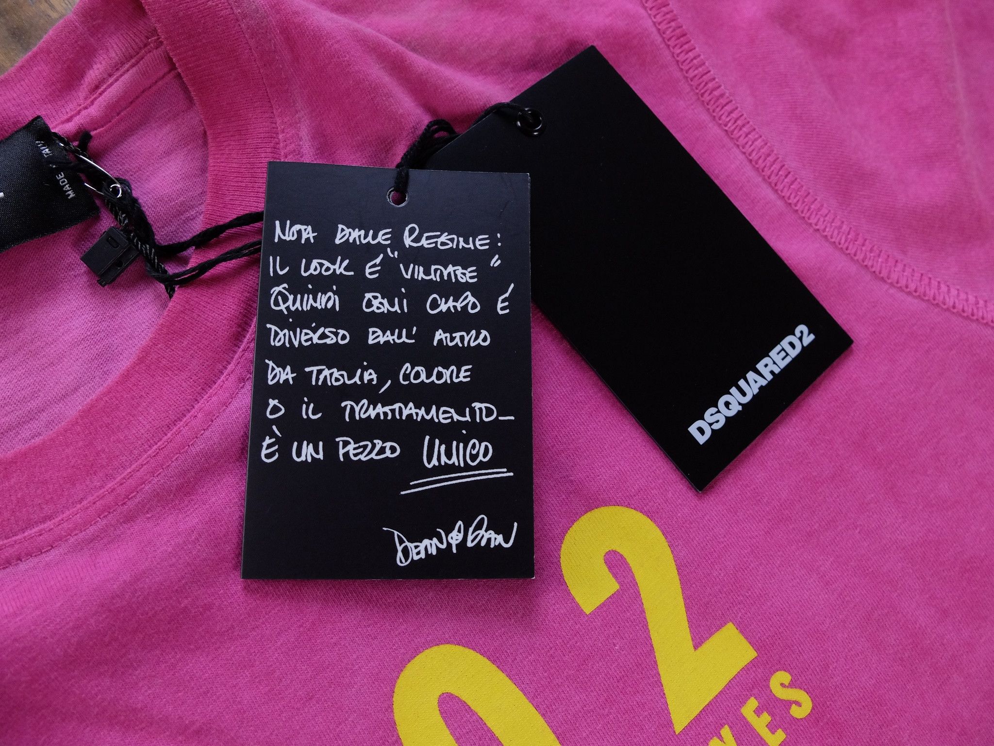 Dsquared2 DSQUARED2 graphic pink t-shirt authentic - Size Small - NWT Size US S / EU 44-46 / 1 - 4 Thumbnail