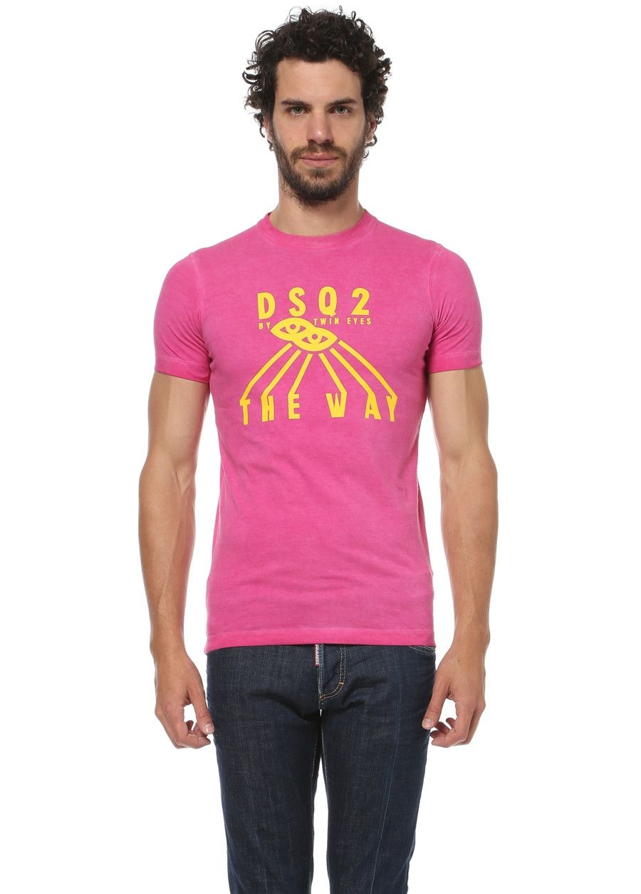 DSQUARED2 graphic pink t-shirt authentic - Size Small - NWT