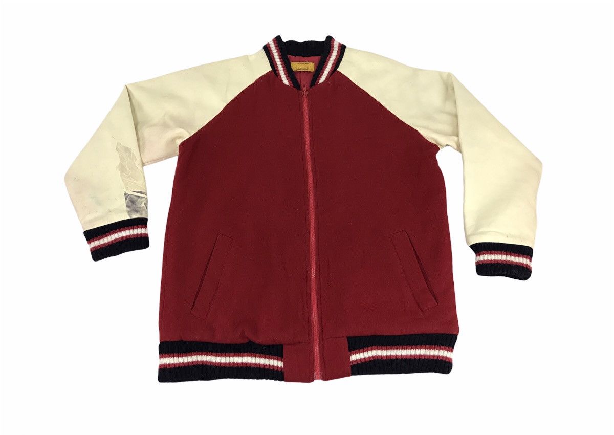 Vintage Vintage Japanese Brand Varsity Jacket Wool Quilted Inner Size L / US 10 / IT 46 - 1 Thumbnail