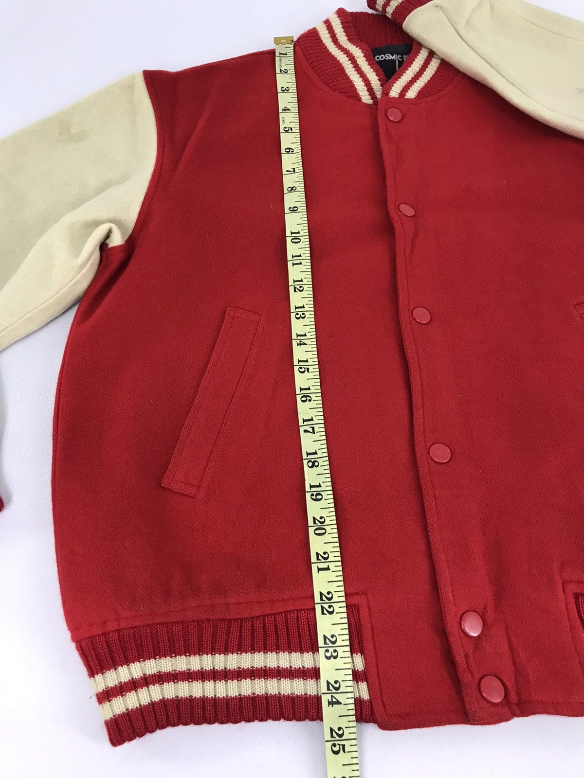Other Vintage Cosmic Eye V Varsity Jacket Wool Quilted Inner Size L / US 10 / IT 46 - 9 Thumbnail
