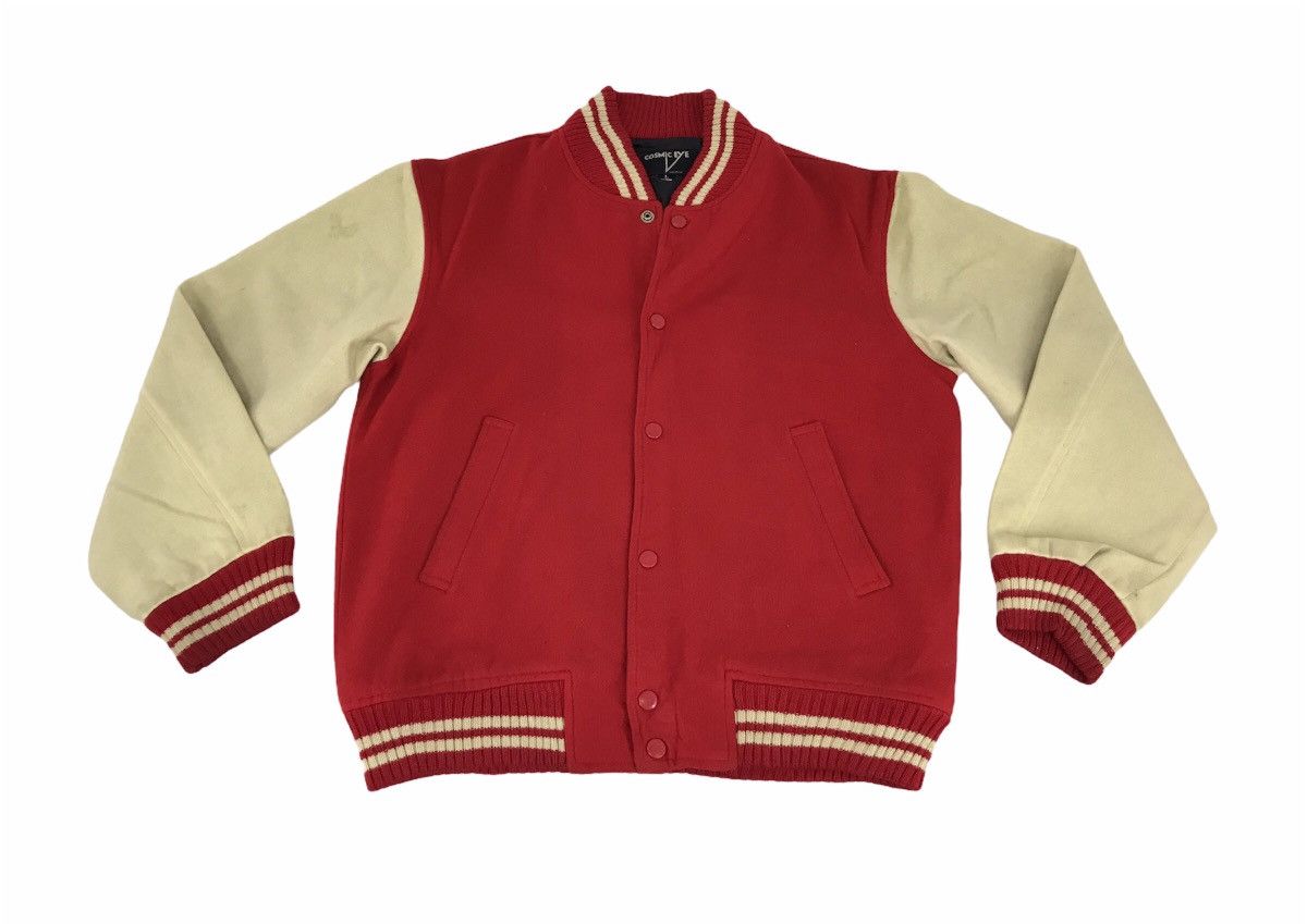 Other Vintage Cosmic Eye V Varsity Jacket Wool Quilted Inner Size L / US 10 / IT 46 - 1 Thumbnail